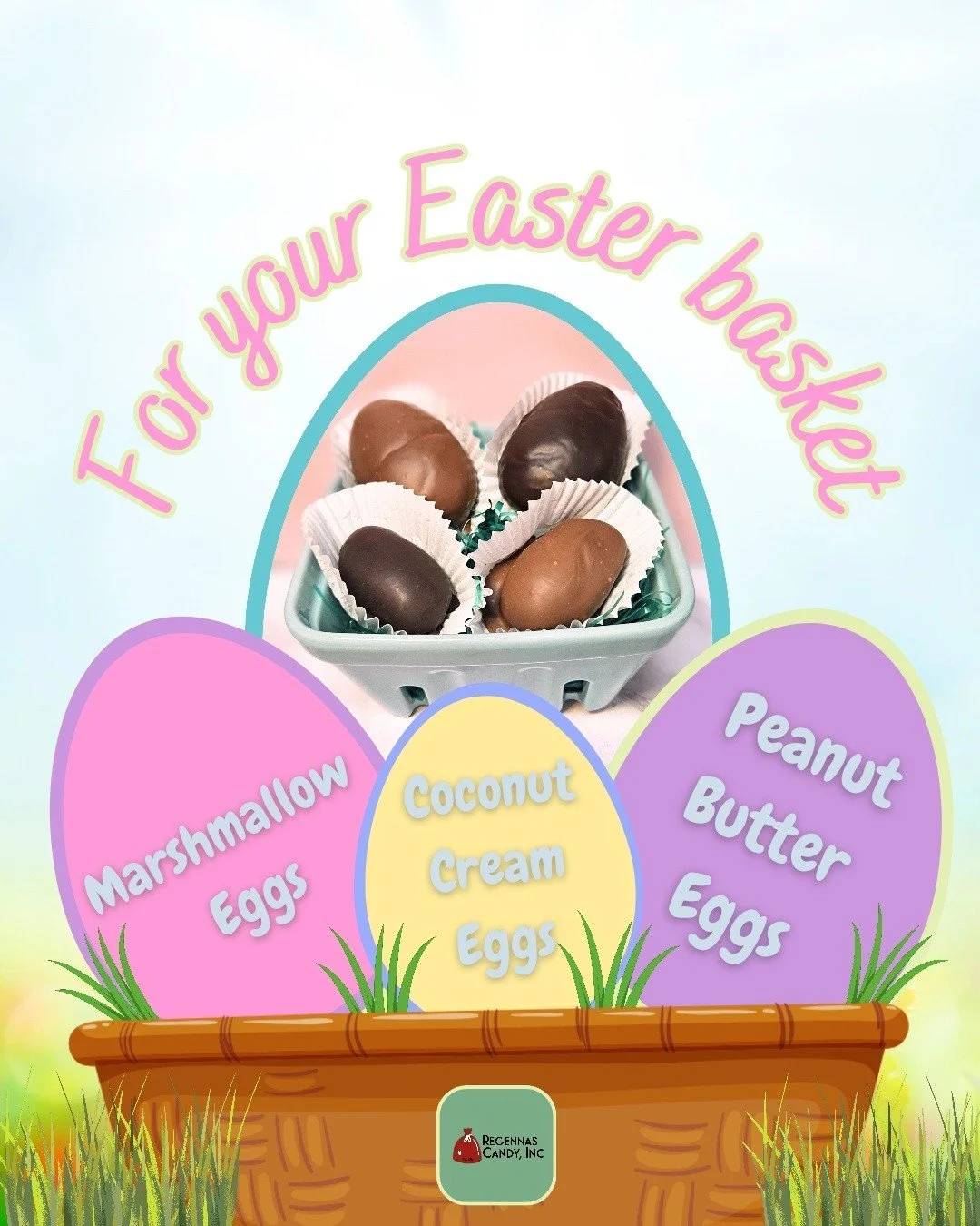 🍫 Chocolate Coated Marshmallow, PB and Coconut Cream eggs are all available to order online for pickup or shipping. 

‼️Reminder: we don't have retail hours but you can pick up in Lititz by appointment on:
▪️3/31
▪️4/4 
▪️Or email to arrange a diffe