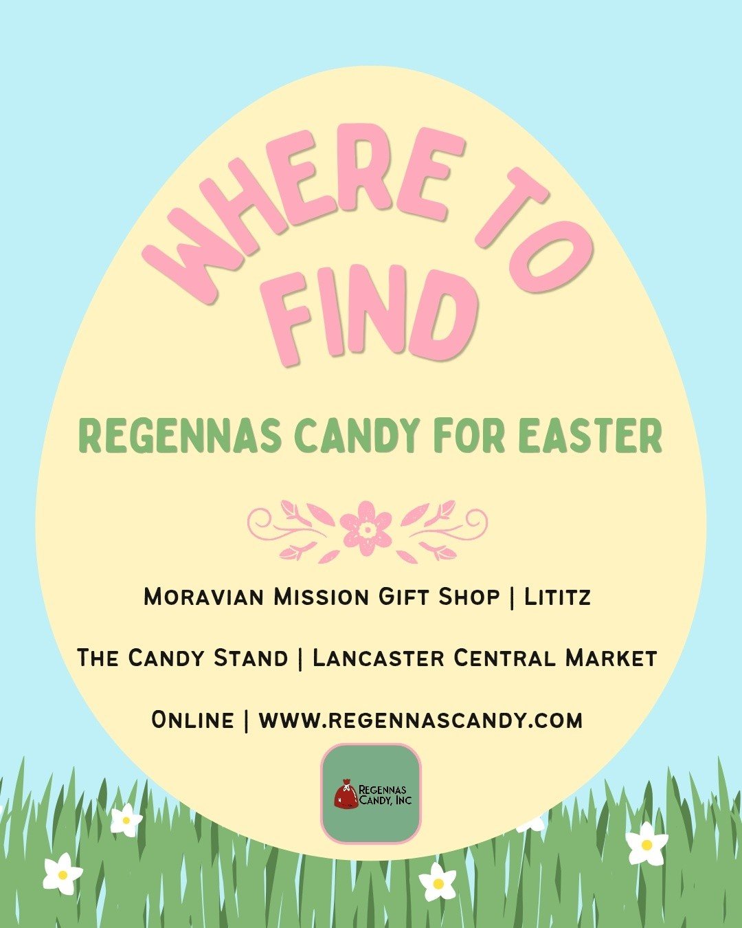 🐇Whether you are shopping locally or looking to ship a taste of home for Spring, we've got you covered. 

⏰️ Put your order in for local pick up or shipping by 3/25 for Easter candy.