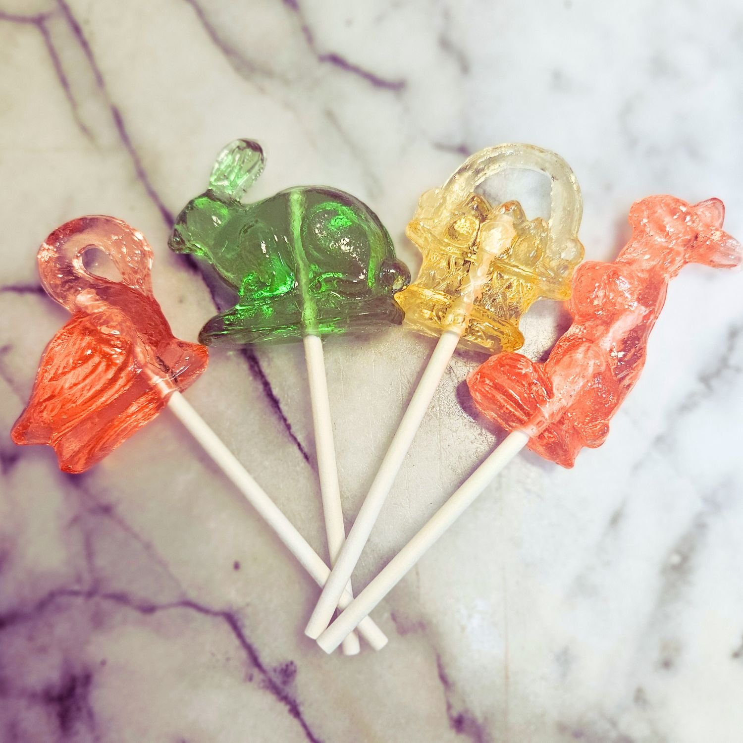 Spring Clear Toy Candy Lollipops (10ct)