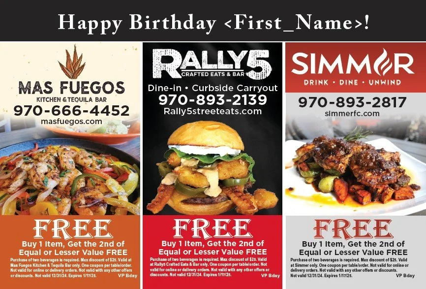 Birthday Mailer Event Postcard