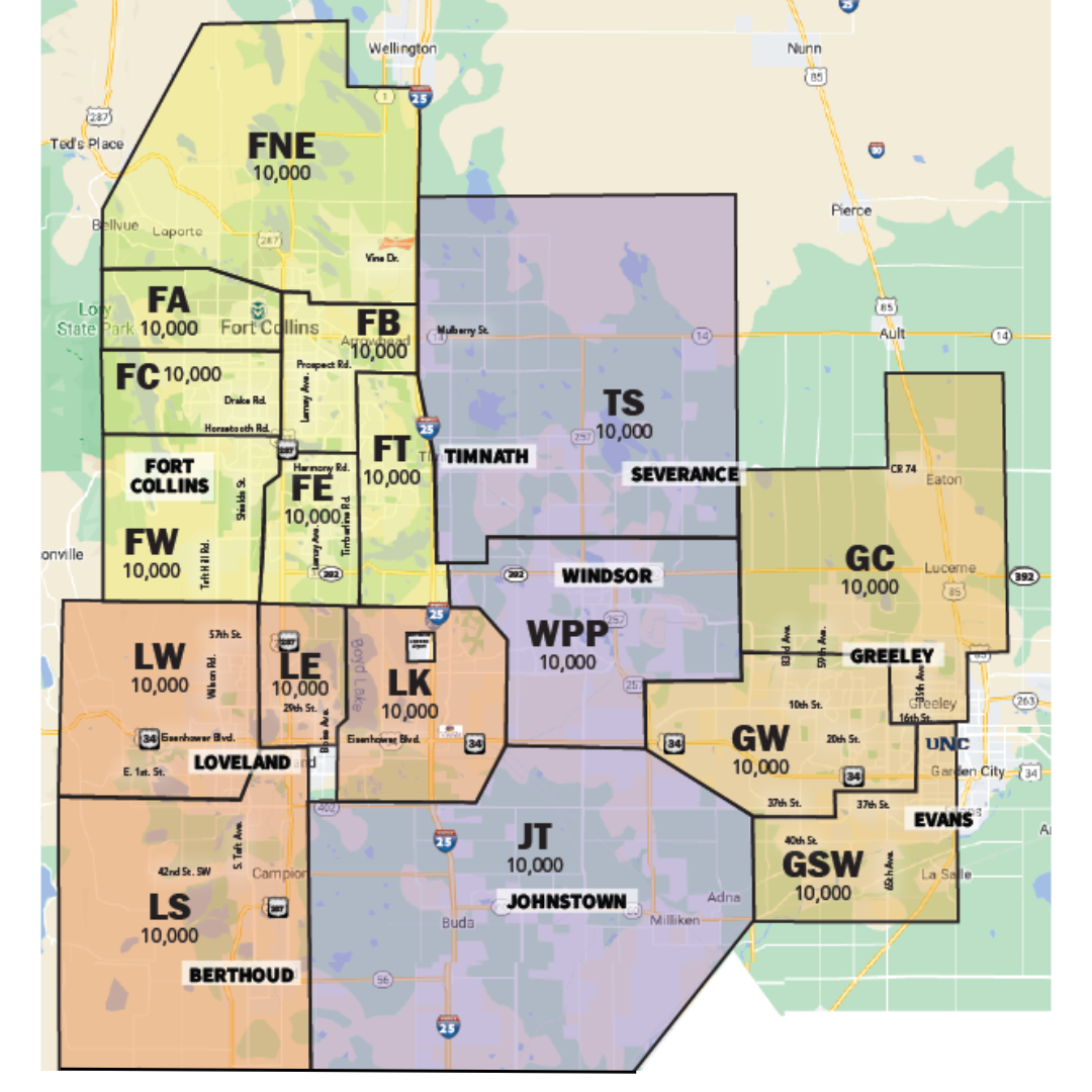 Valpak northern colorado map