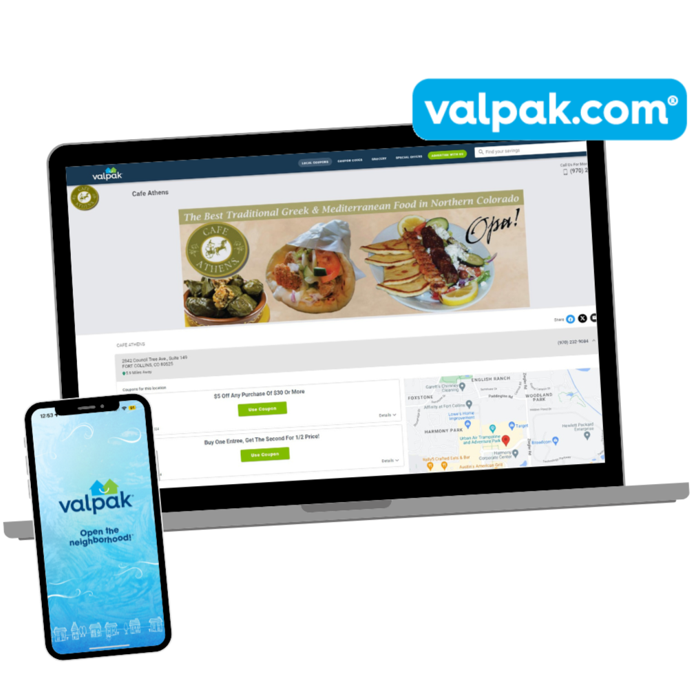 valpak.com website laptop