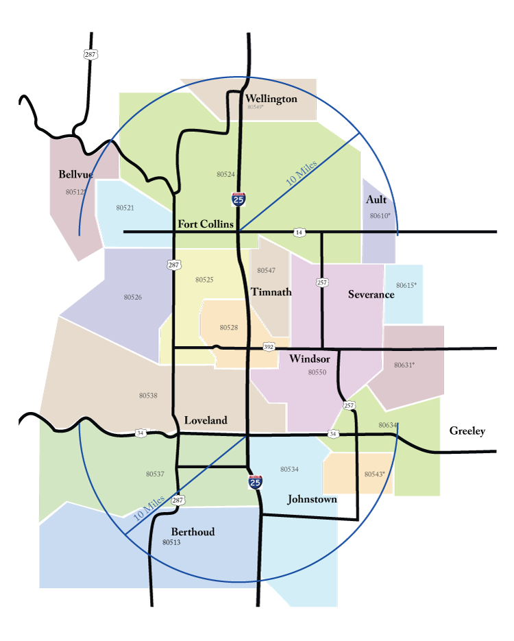 Selections magazine mailing map