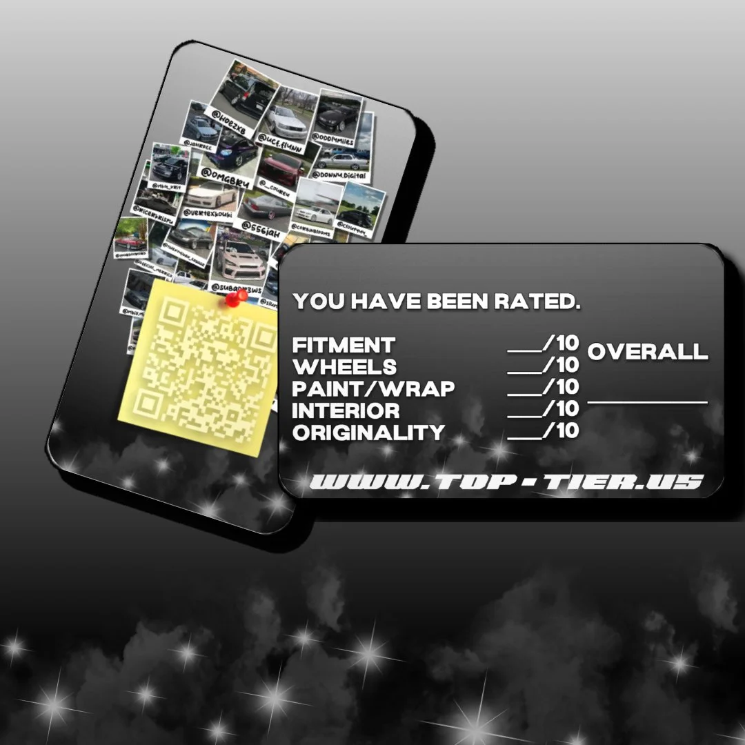 "You've Been Rated" Cards Sold in Packs