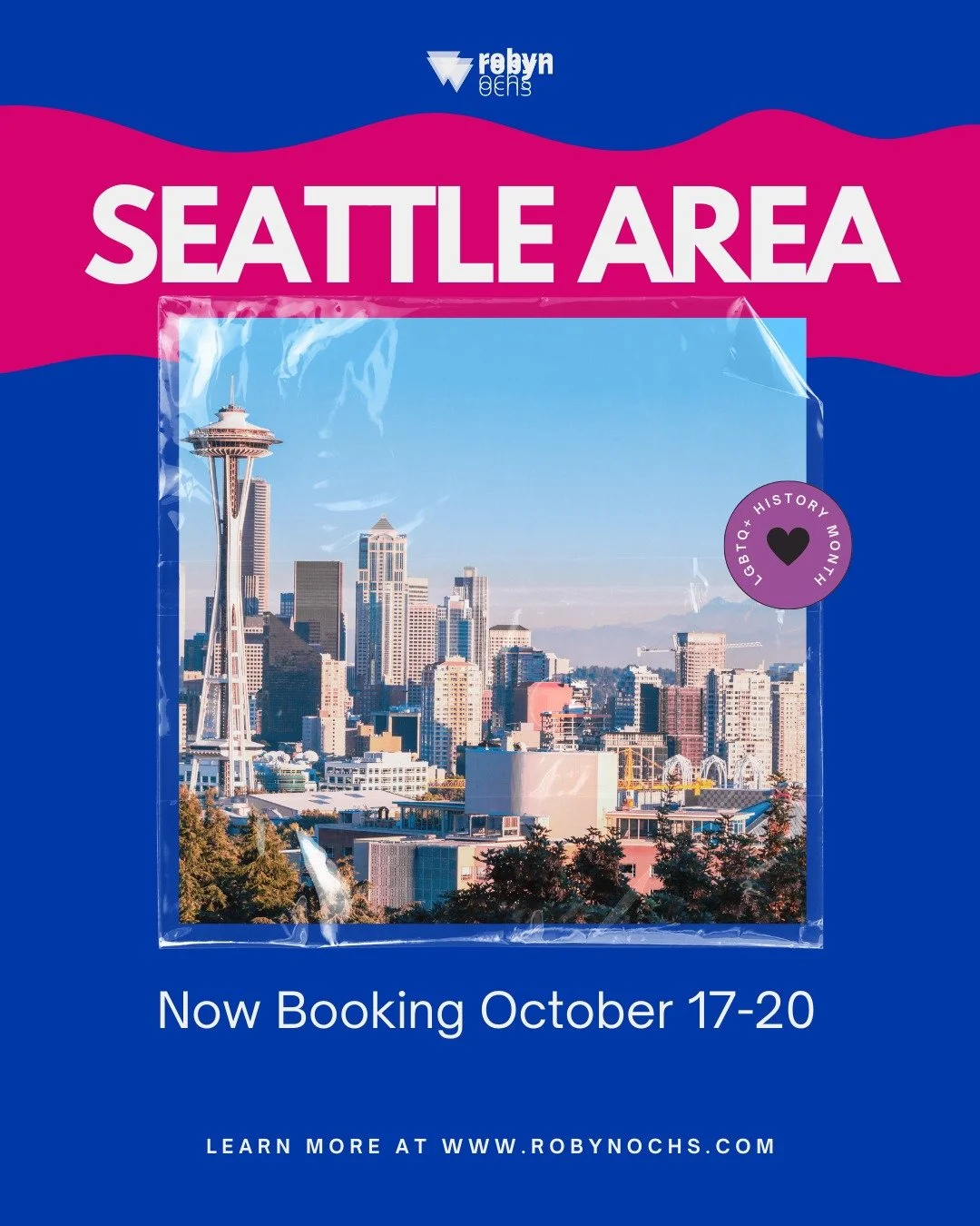 Hello Seattle! I'll be in your area this October for the Out &amp; Equal Summit, and I'm would love to connect with your campus community while in the PNW.

As it's LGBTQ+ History Month, it's an especially impactful time to bring important discussion