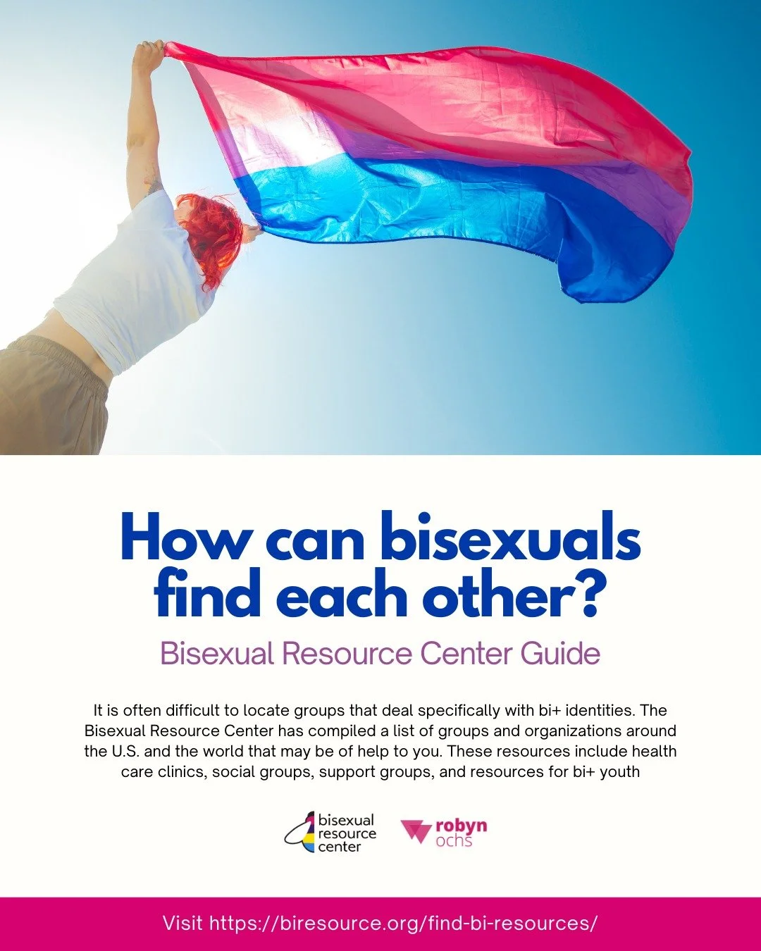 Bi+ Visibility Month may be wrapping up, but the need for community connection never ends!

It's often challenging to locate groups that focus specifically on bi+ identities. That's why the @bisexualresourcecenter has done the work for you. They&rsqu