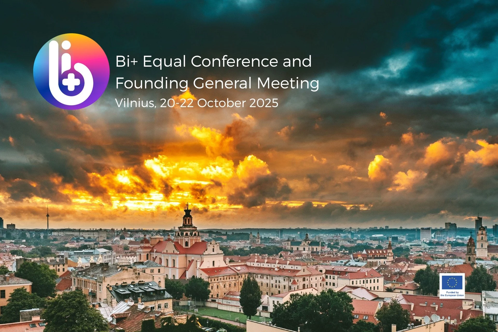 I'm so excited! In just a few days, I'll be participating in the Bi+ Equal Conference in Vilnius, Lithuania (October 20-22)! 
This is truly an international moment for bi+ advocacy, bringing together representatives from 25 European countries, plus