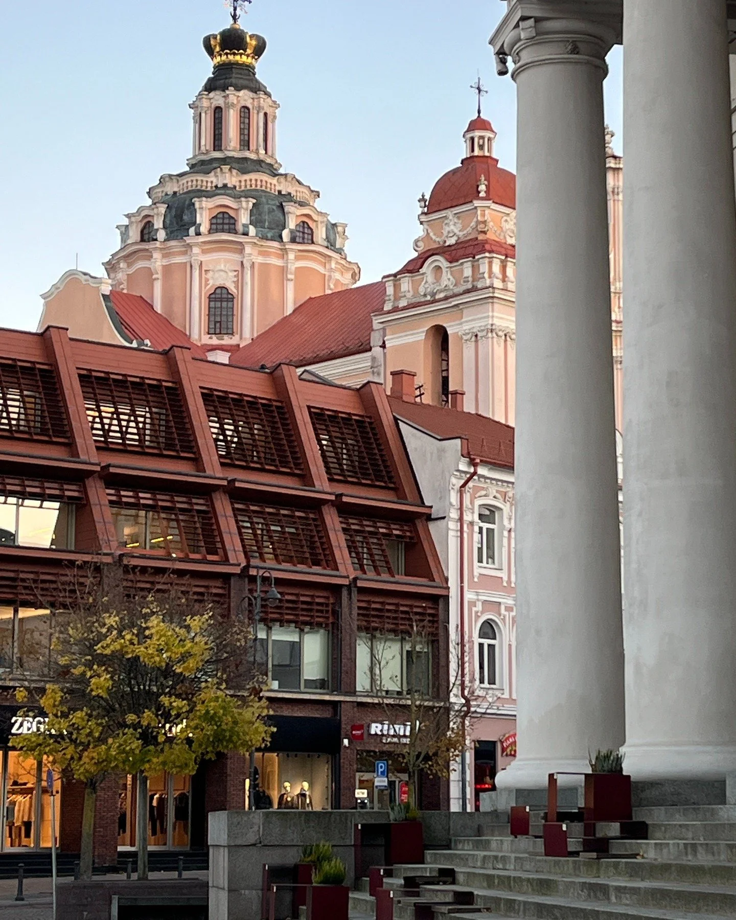 Vilnius, Lithuania is an interesting mix of old and new. We spent most of our time in the old city, but I&rsquo;m told that there are other parts of the city that are almost entirely modern. Lithuania was occupied by the Soviets for decades after the