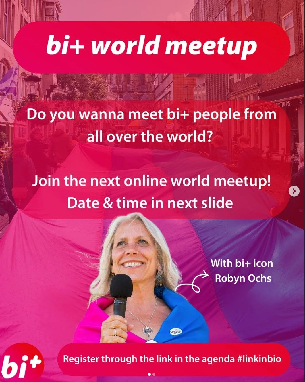 🚨 TOMORROW! Join the Bi+ World Meetup online at 4 PM ET (9 PM UTC) on November 7th.

Meet bi+ folks from around the world, share experiences, and be part of a supportive, international network. It's free!

Register here: Link: https://biplus.nl/agen