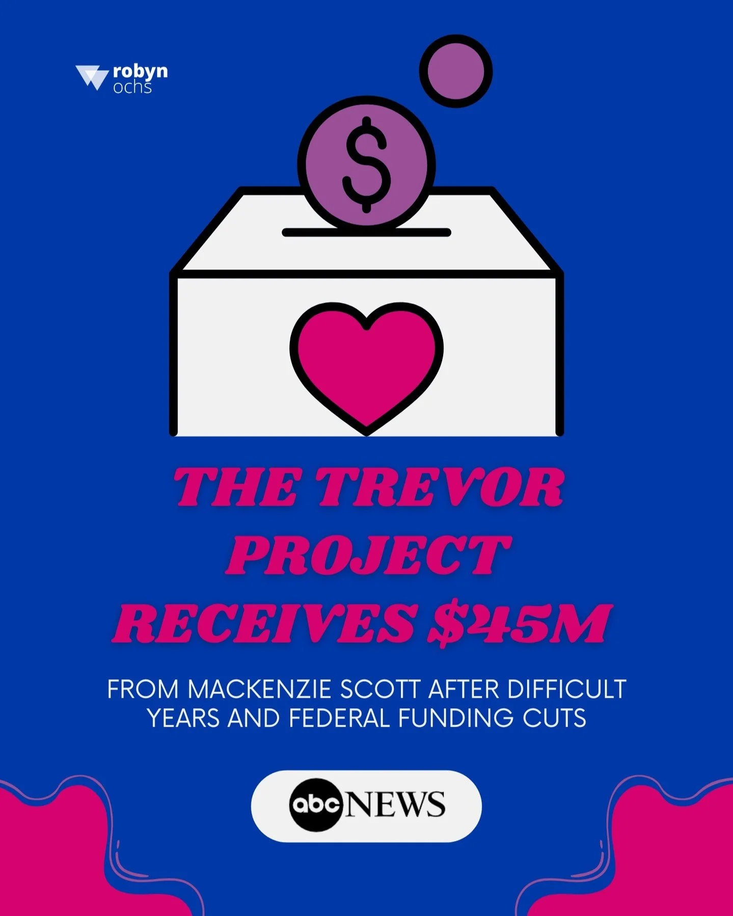 Support for LGBTQ+ youth is more important than ever. After facing $25M in federal funding cuts, The Trevor Project just received a historic $45M gift from MacKenzie Scott. 🏳️&zwj;🌈

This is a life-saving "turnaround story," but it should
