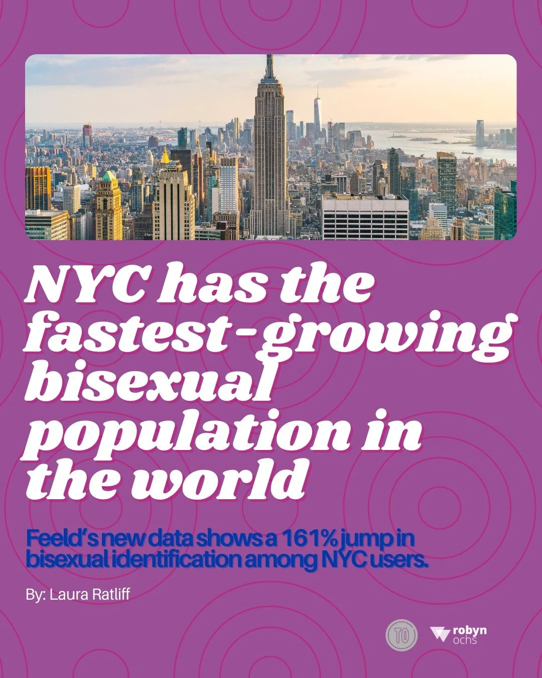 NYC is the world&rsquo;s fastest-growing bisexual hub, with identification up 161%! This isn&rsquo;t just a trend... it&rsquo;s a powerful movement toward self-definition and living without apology. We are here, growing, and refusing to hide. This su
