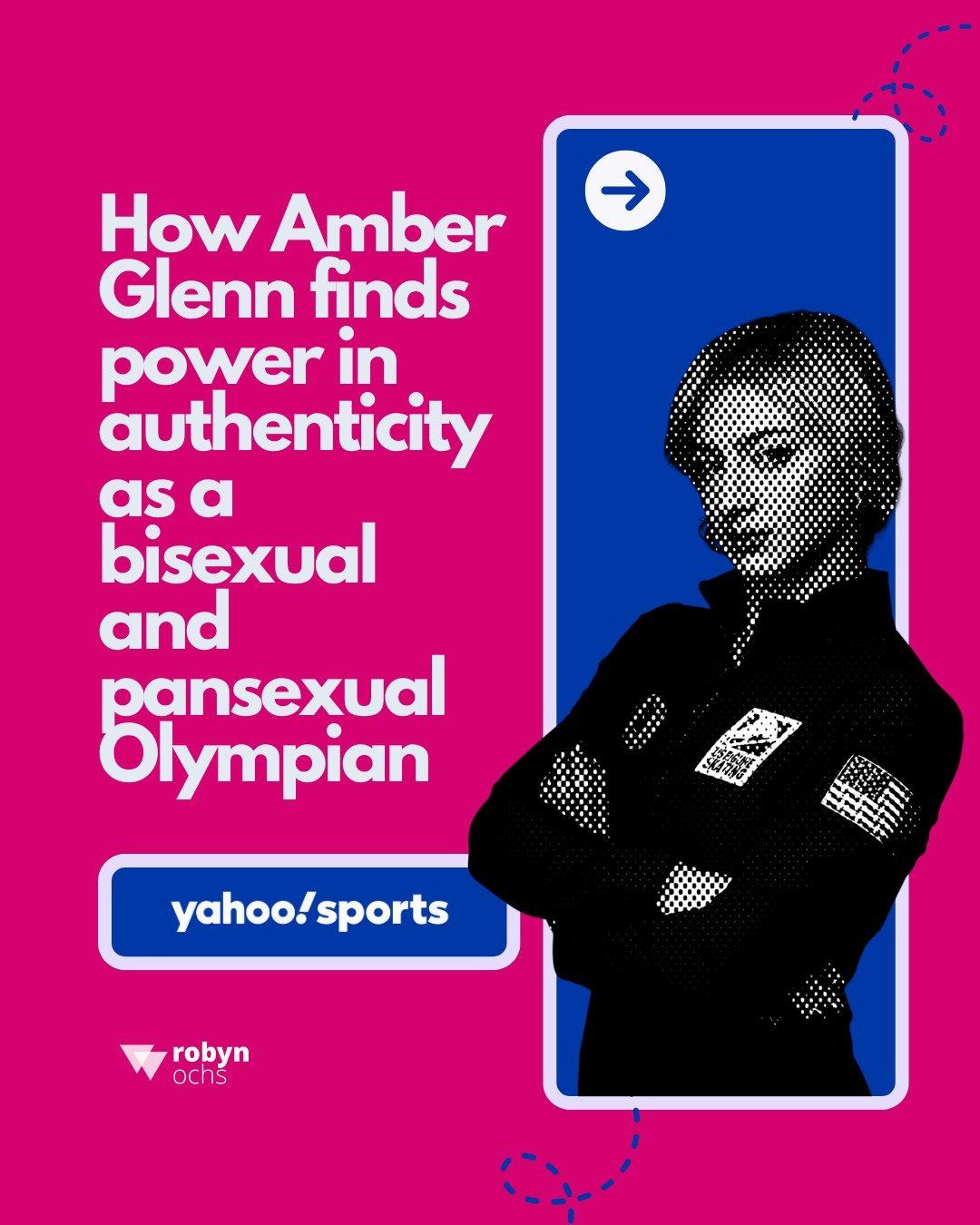 Amber Glenn is heading to the 2026 Olympics as a powerhouse of authenticity. Since coming out as bisexual and pansexual, she&rsquo;s been paving the way for queer skaters to compete without apology. 💖💜💙

Read more: https://sports.yahoo.com/article