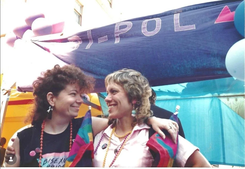 So honored to be featured by @theoutwordsarchive for Bisexual Health Awareness Month! 💖 

Looking at this photo of me and Liz Nania at SF Pride in 1990 brings back so many memories. It&rsquo;s a reminder of how far we&rsquo;ve come and how much work
