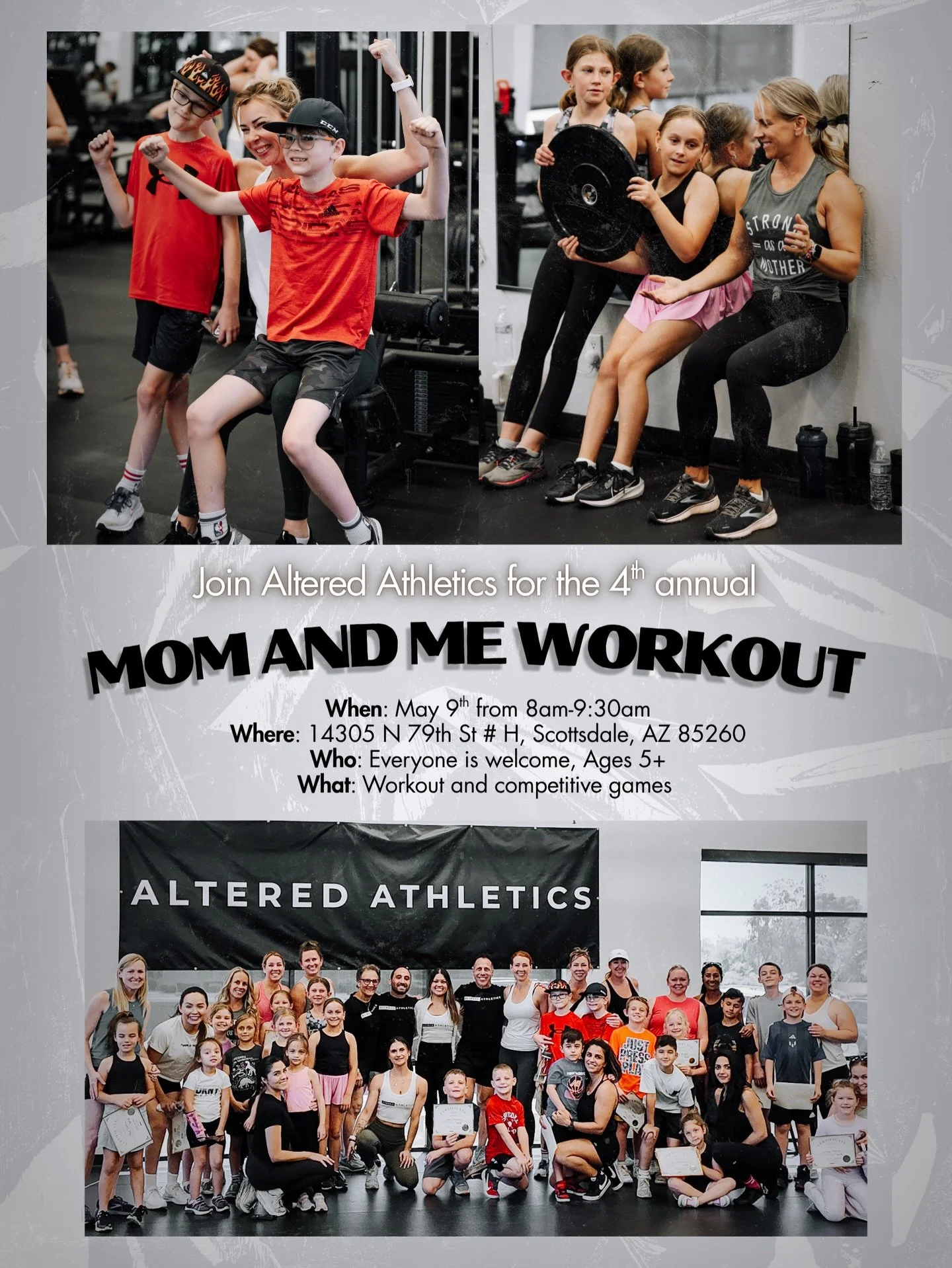 Mom and Me Workout with @altered_athletics 
on May 9. 🏋️&zwj;♀️👦👧💪🏻

ALL children 5+ are welcome to come play, exercise &amp; more with their mom.