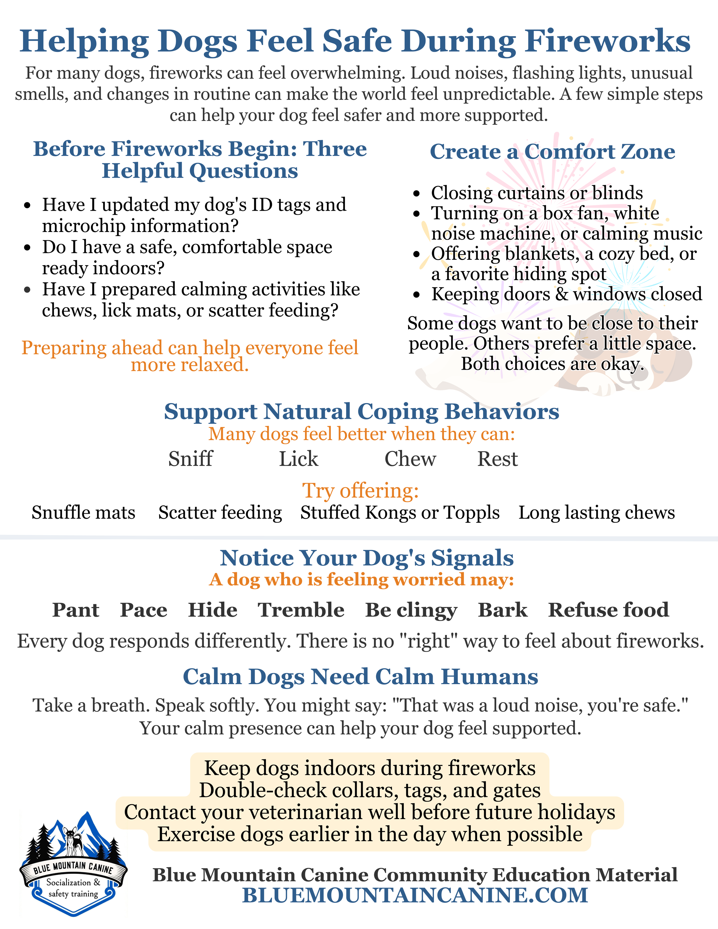 4th of July Guide for Keeping Your Dog Safe