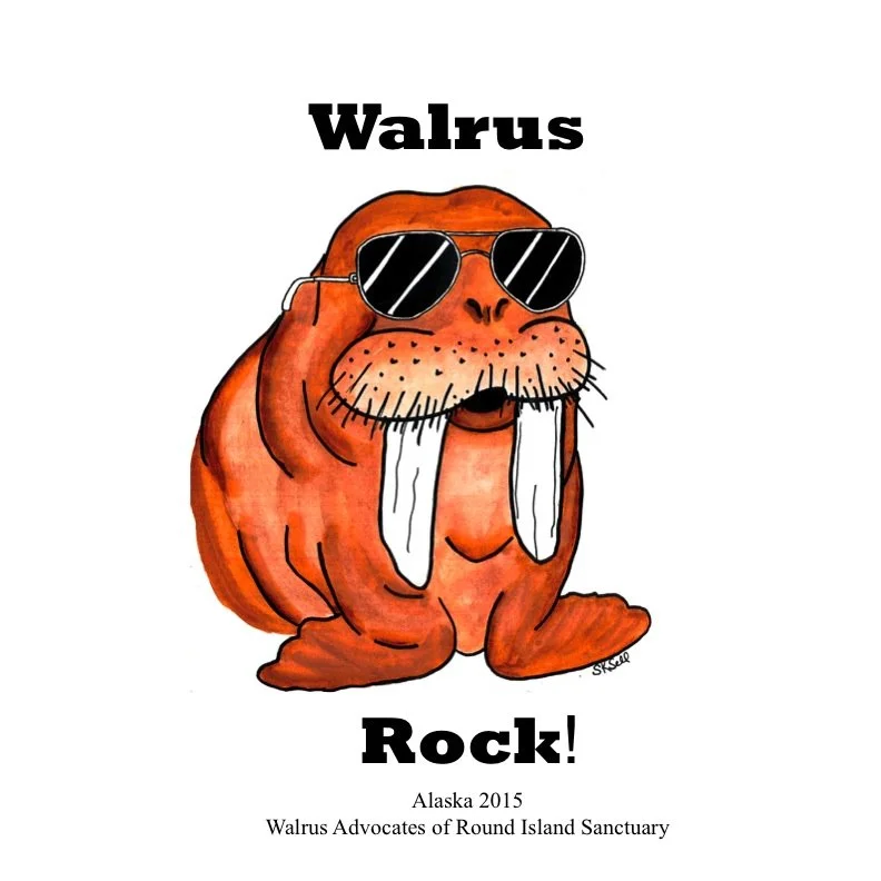 Cool Walrus Sticker (free with donation)