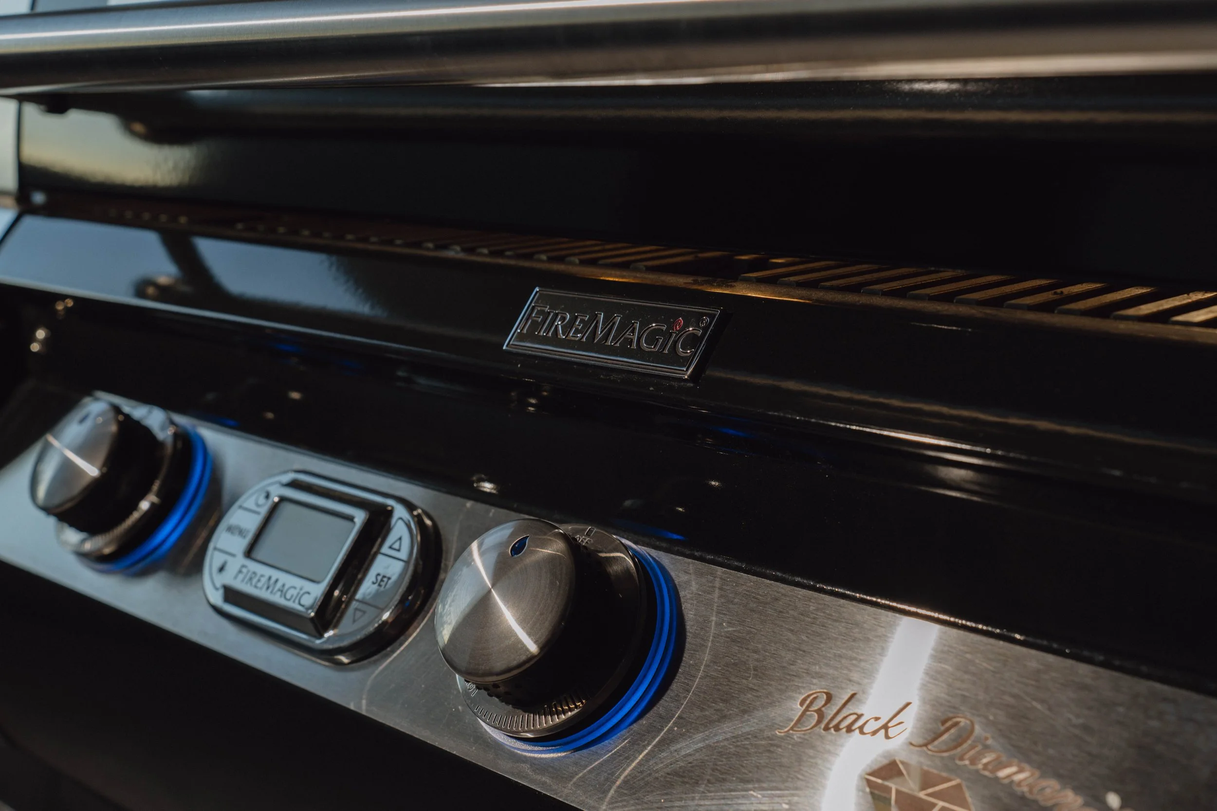 Stainless steel gas grill built for San Antonio heat at Cozy