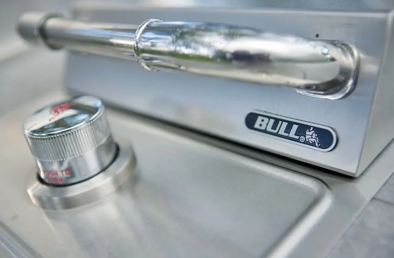bull outdoor bbq grill installation by outfoor fireplace experts Cozy Fireplace + Patio in San Antonio, Texas