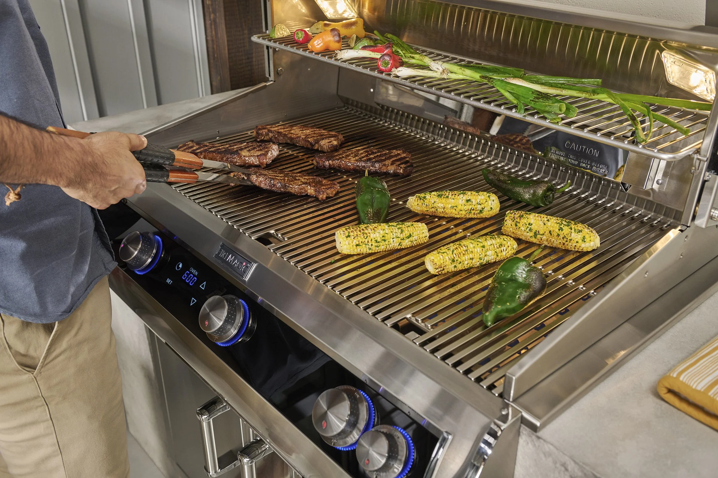 Outdoor cooking setup designed by Cozy San Antonio