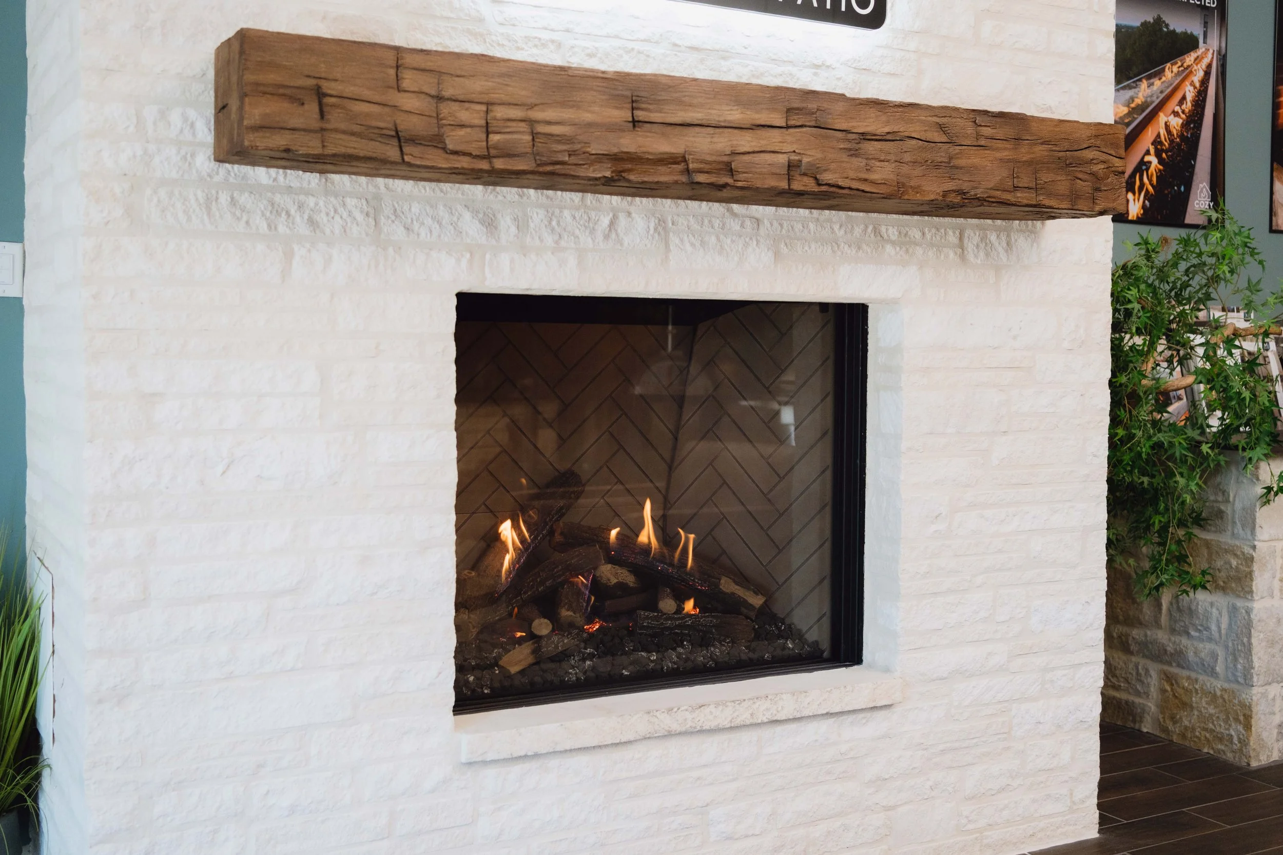 Custom Fireplace Builder in San Antonio | Cozy Fireplace + Patio