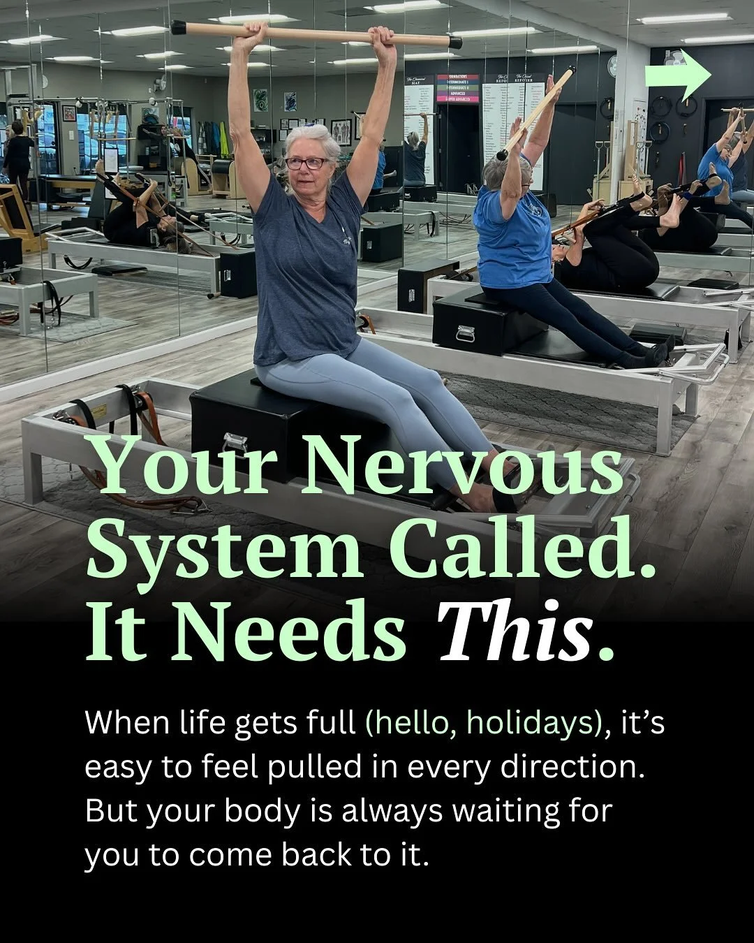 As the season fills up, give yourself a moment to move with intention.

Breathe deeper, slow things down, and notice how good it feels to come back to yourself.

You don&rsquo;t need to do more &mdash; just arrive, move, and let that be enough.

#cla