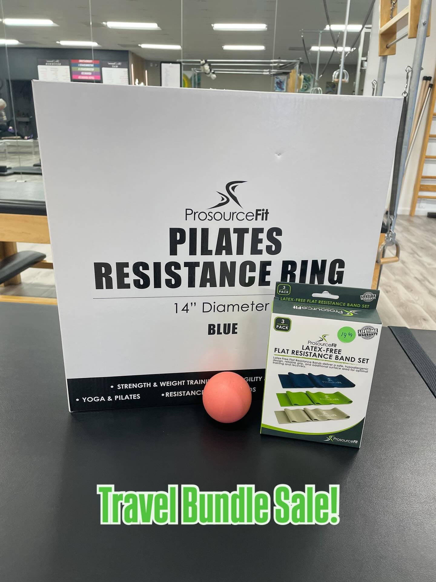 Black Friday savings have arrived at KO Pilates.

Pick up our Travel Bundle, including a Magic Circle, Resistance Band Set, and Pinky Ball for just $42.00. Supplies are limited.

Seasonal gift cards are also available. Buy a $50 KO Pilates gift card 