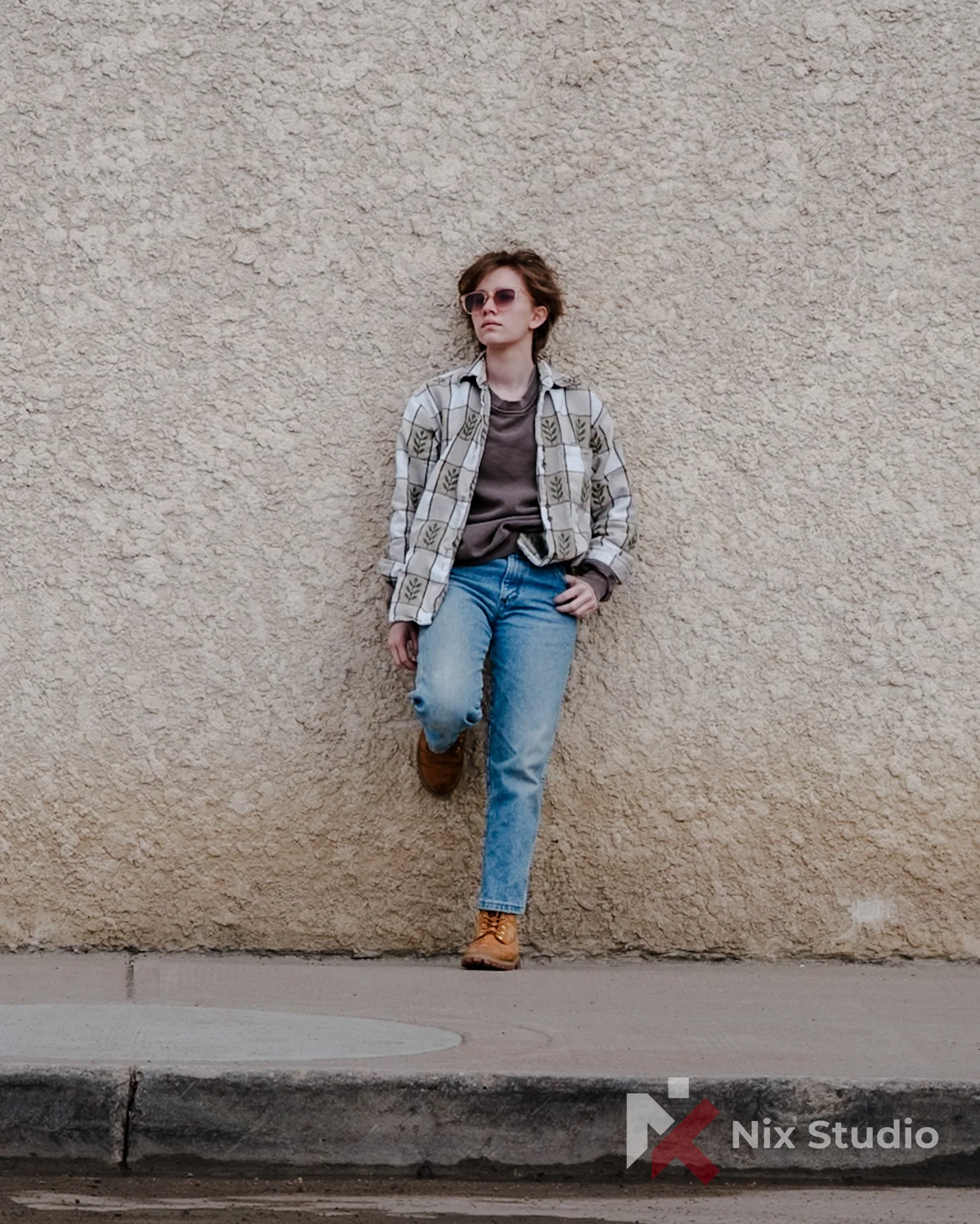 Portrait of man in town square in Morden, MB