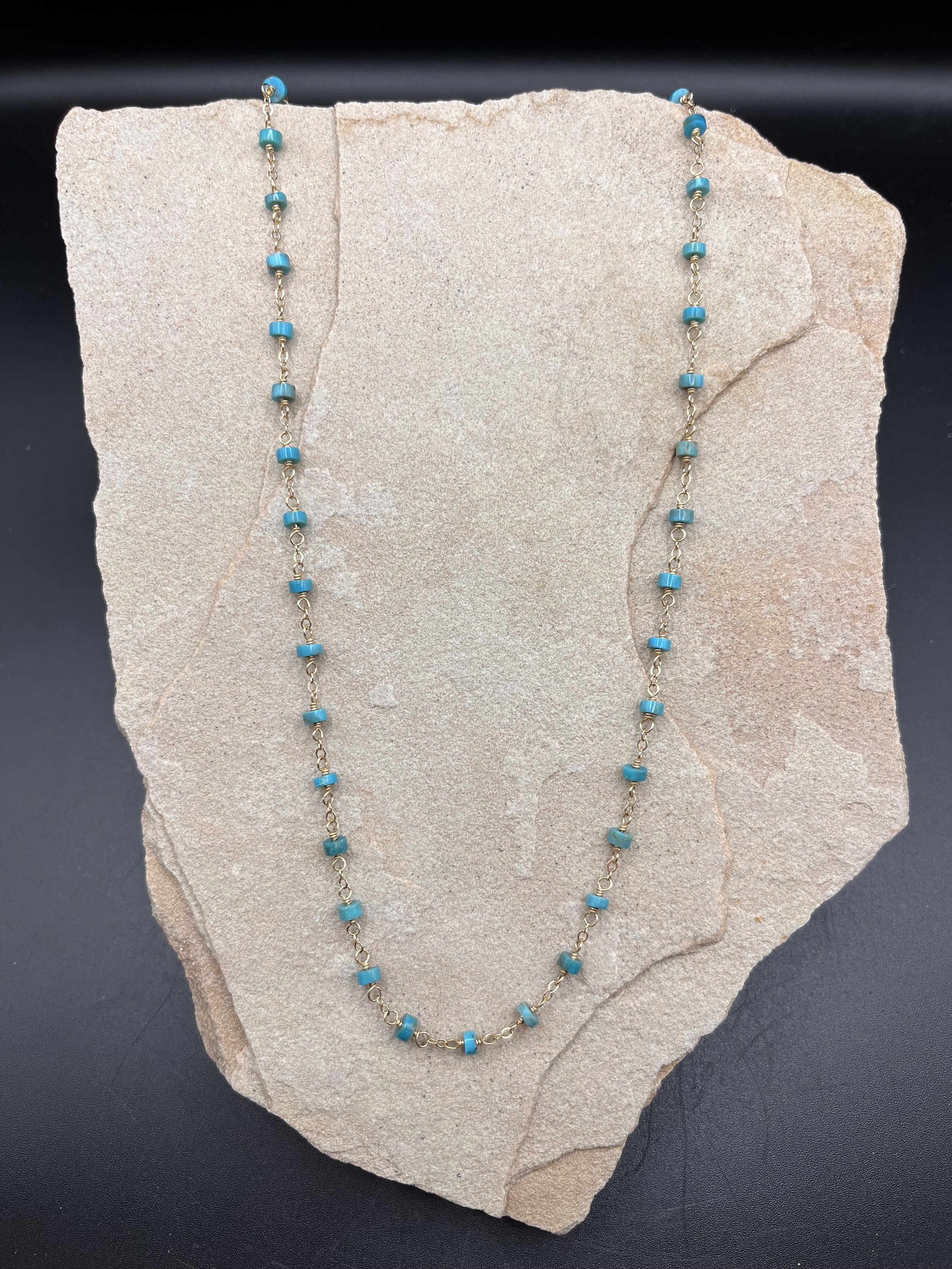 Turquoise on gold