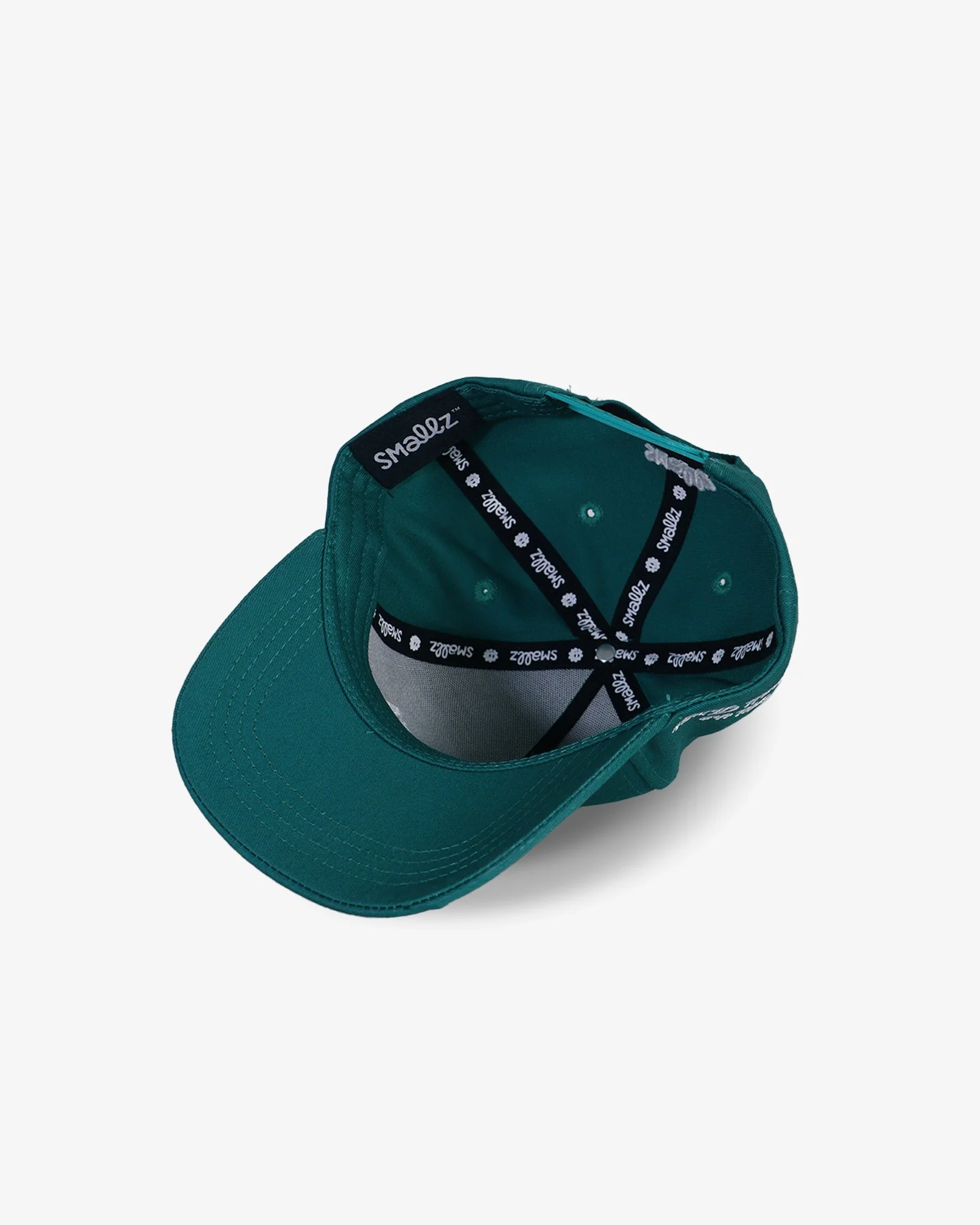 SMALLZ green going places kids baseball cap underside