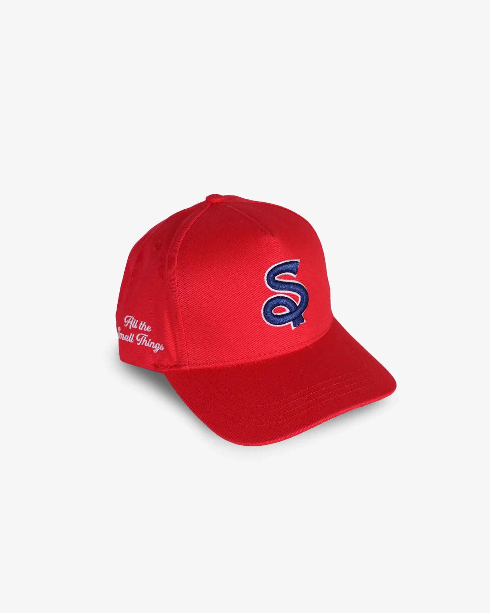 Kids' Baseball Cap - Red & Navy Logo Snapback