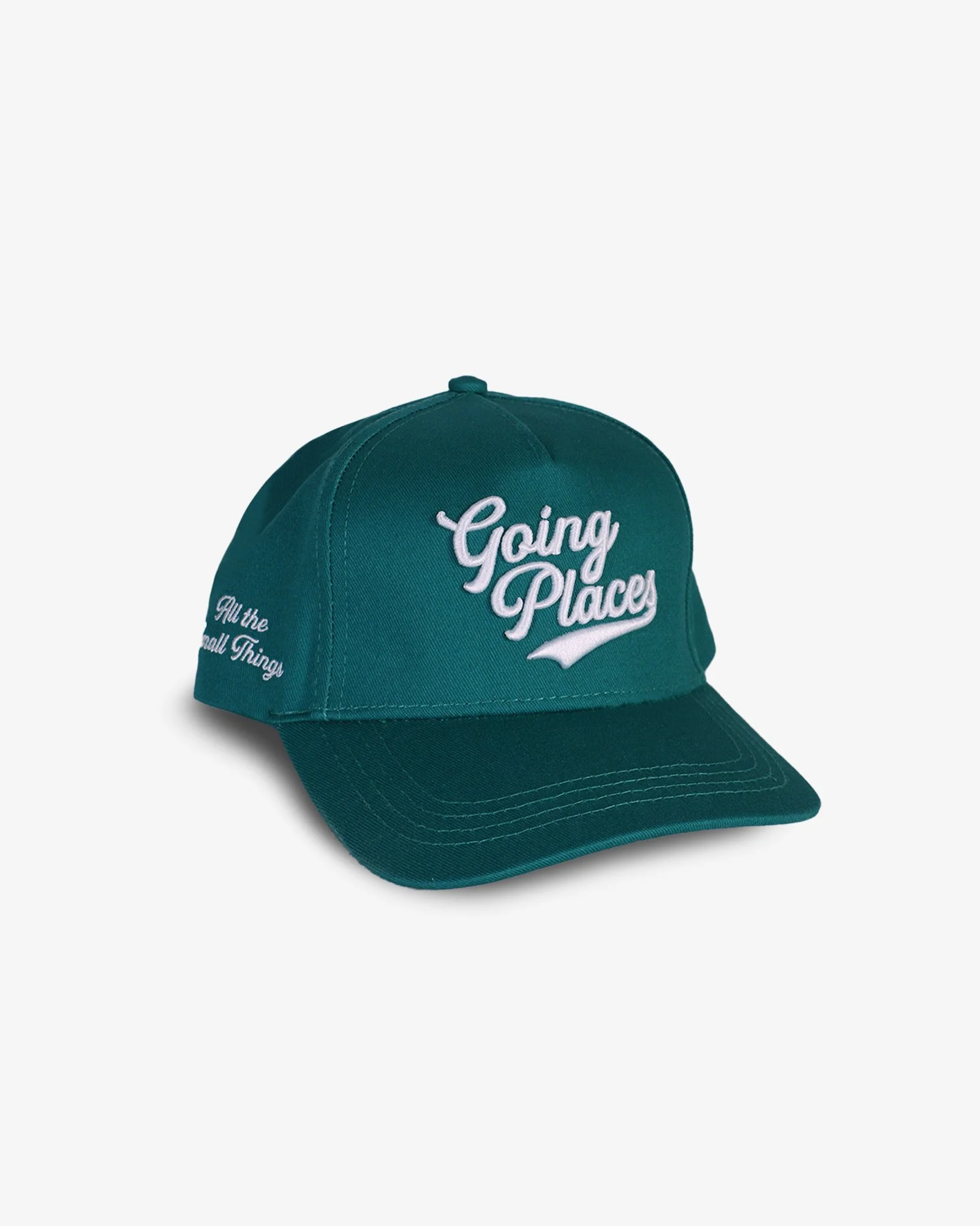 Kids' Baseball Cap - Green 'Going Places' Snapback