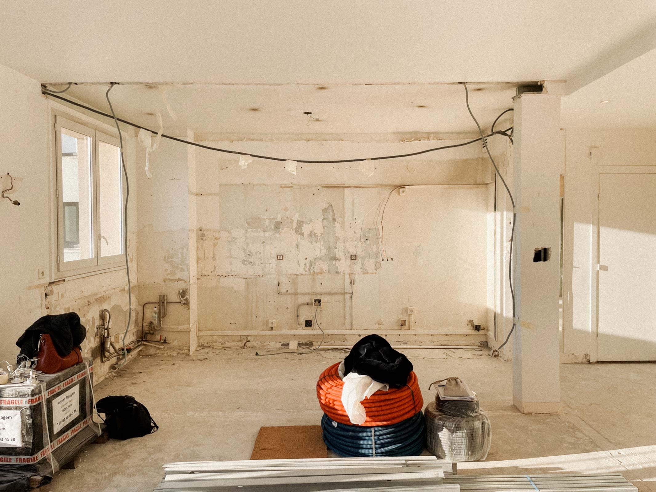 Chantier en cours de rénovation dans le Var