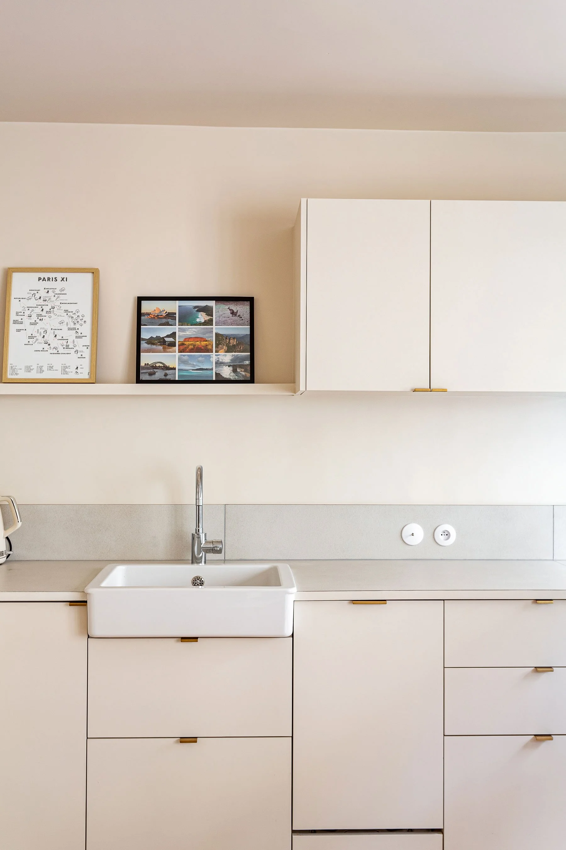 Cuisine sur-mesure réalisée dans un appartement rénové à Toulon par une architecte d'intérieur