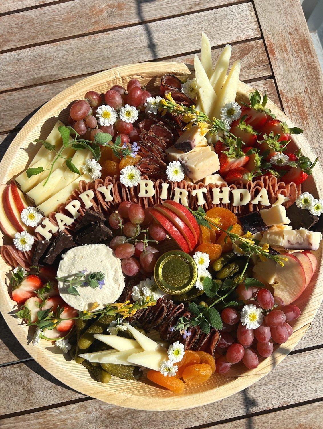 Custom Charcuterie Board, Happy Birthday Charcuterie Board