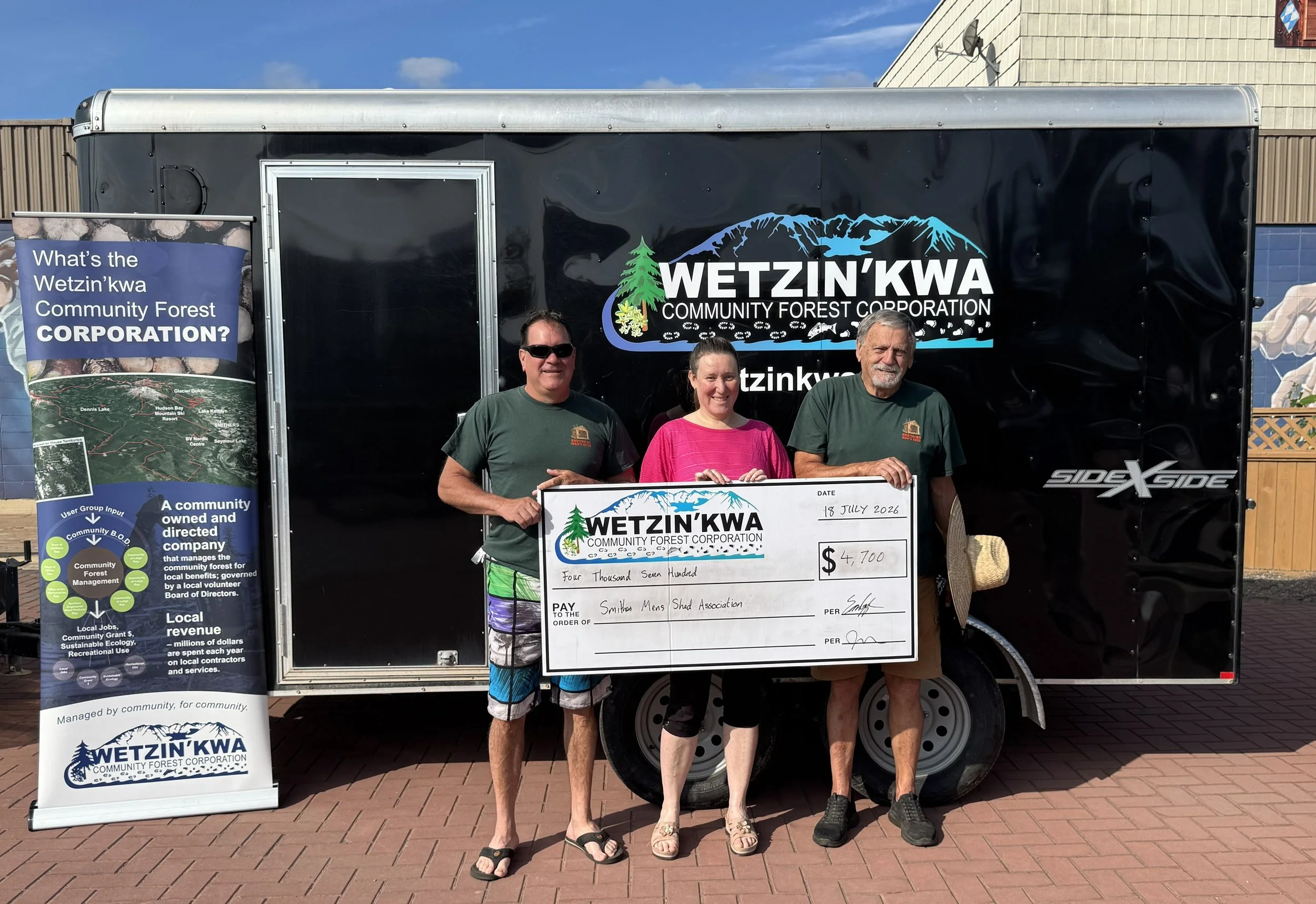 Thanks to the Wetzinkwa Community Forests Corporation