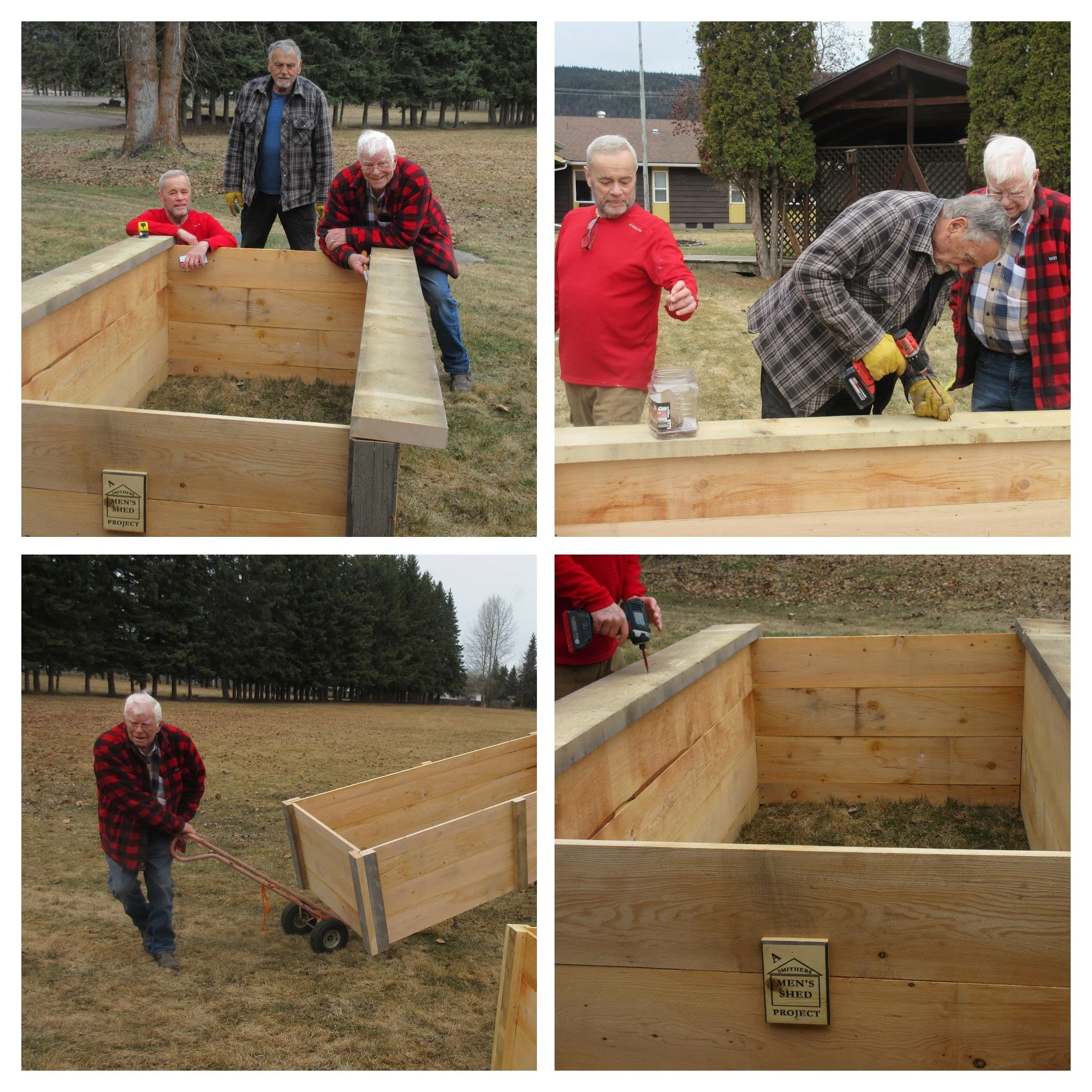 Spring has sprung and its all about garden beds… Smithers Mens Shed answers the call