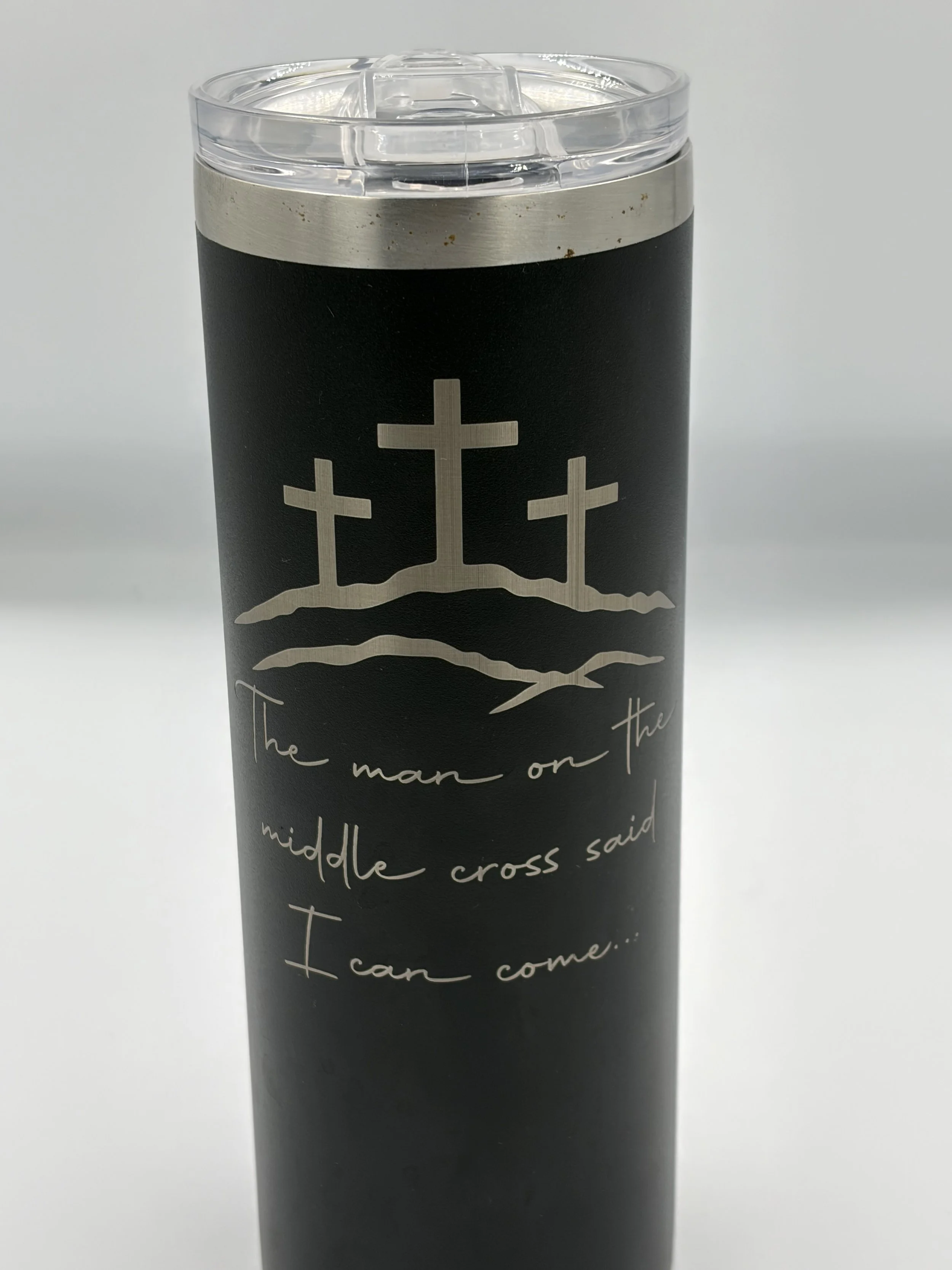 The Man on the Middle Cross Tumbler- 20 0z