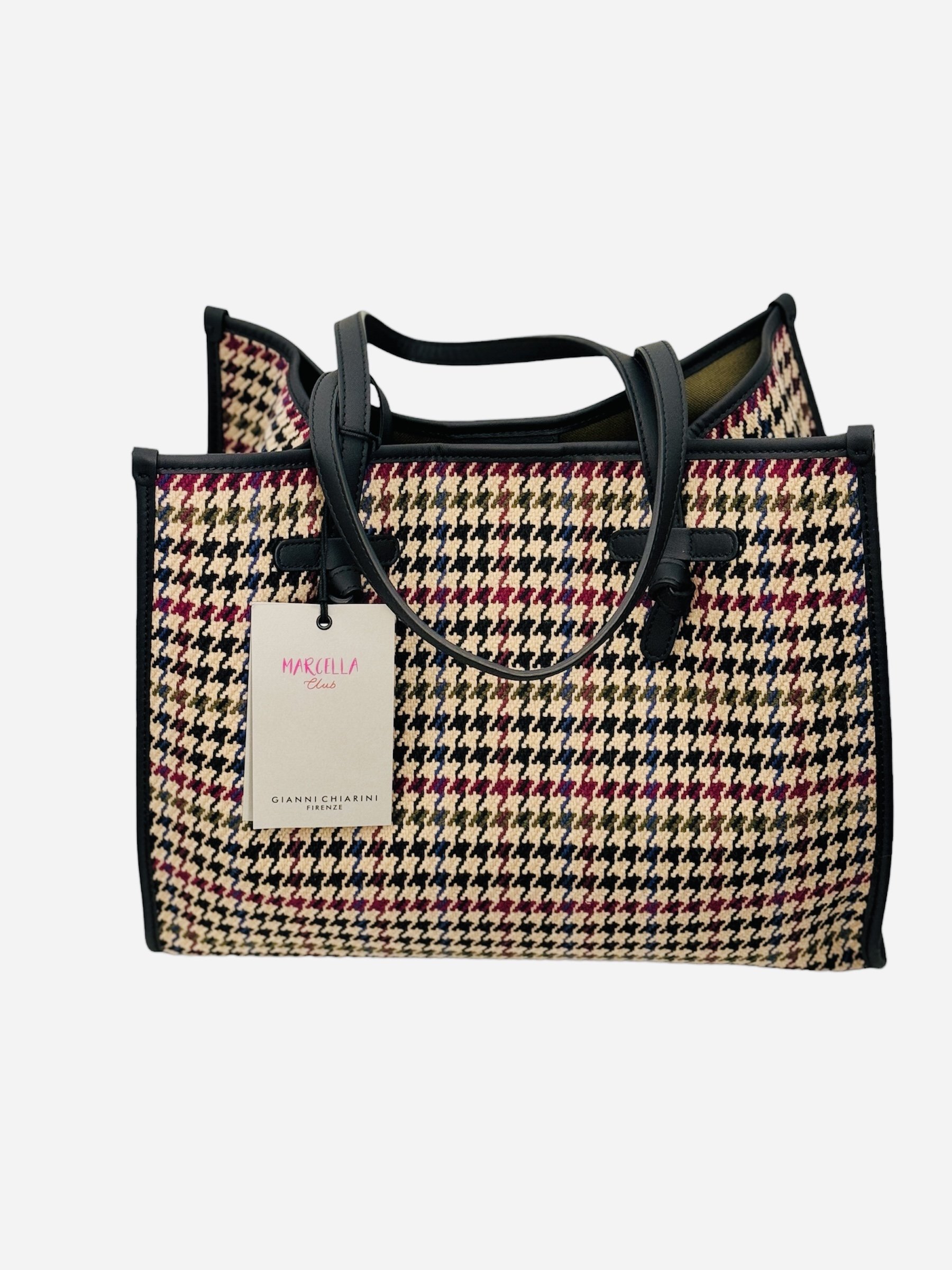 HOUNDSTOOTH TOTE