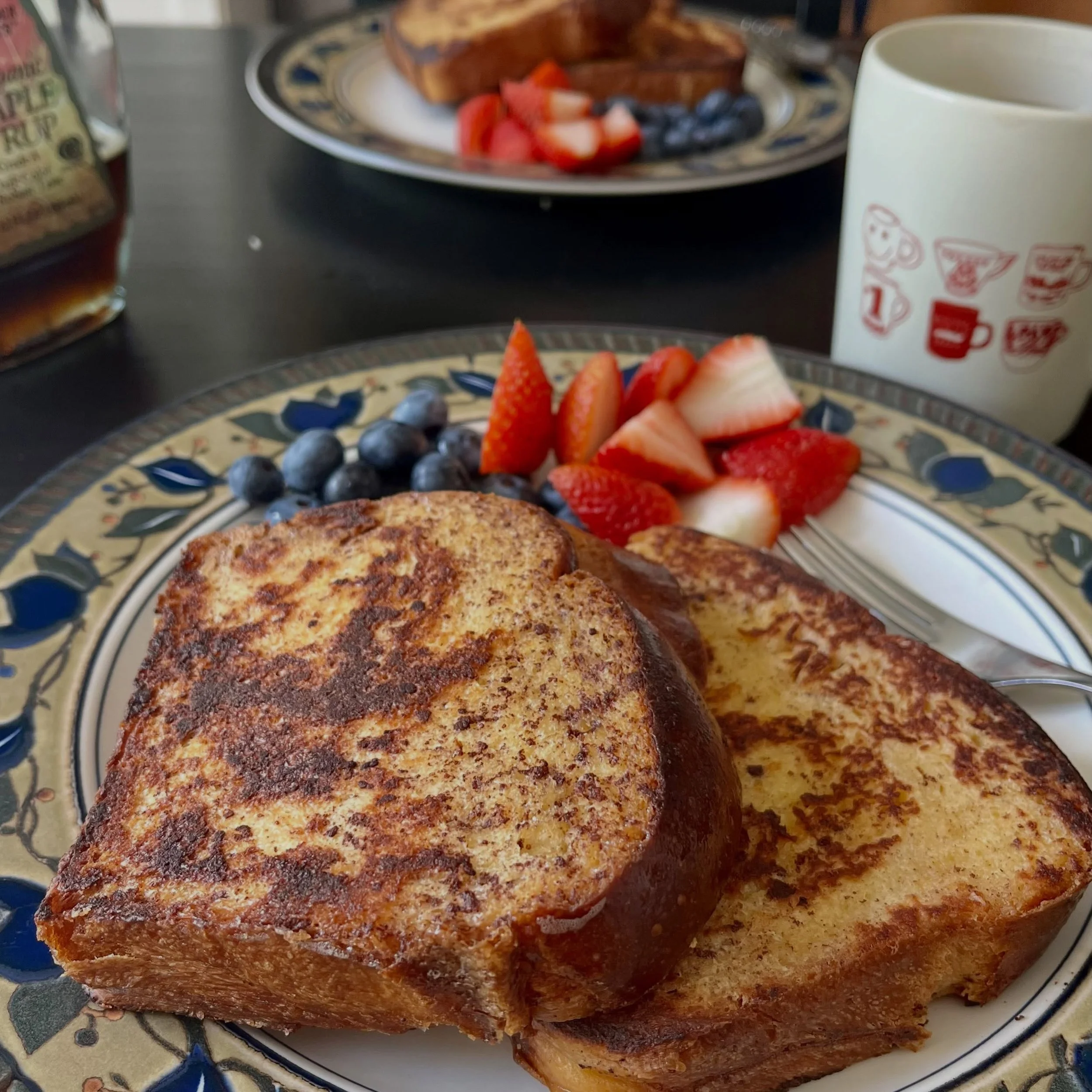 We make the challah. You make the French toast.
