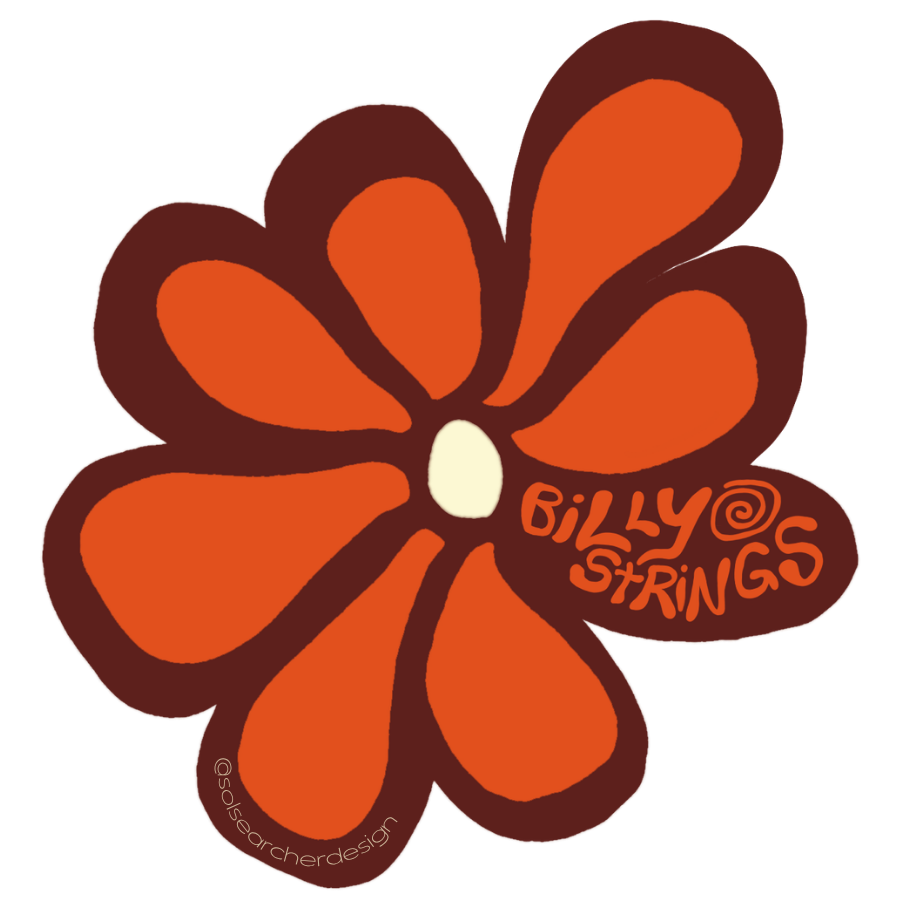 BMFS Red Daisy Sticker