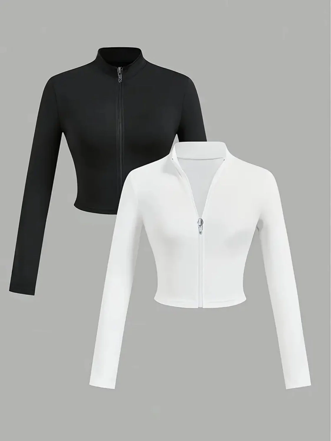 Women's Front and Center Zipper Casual Jacket