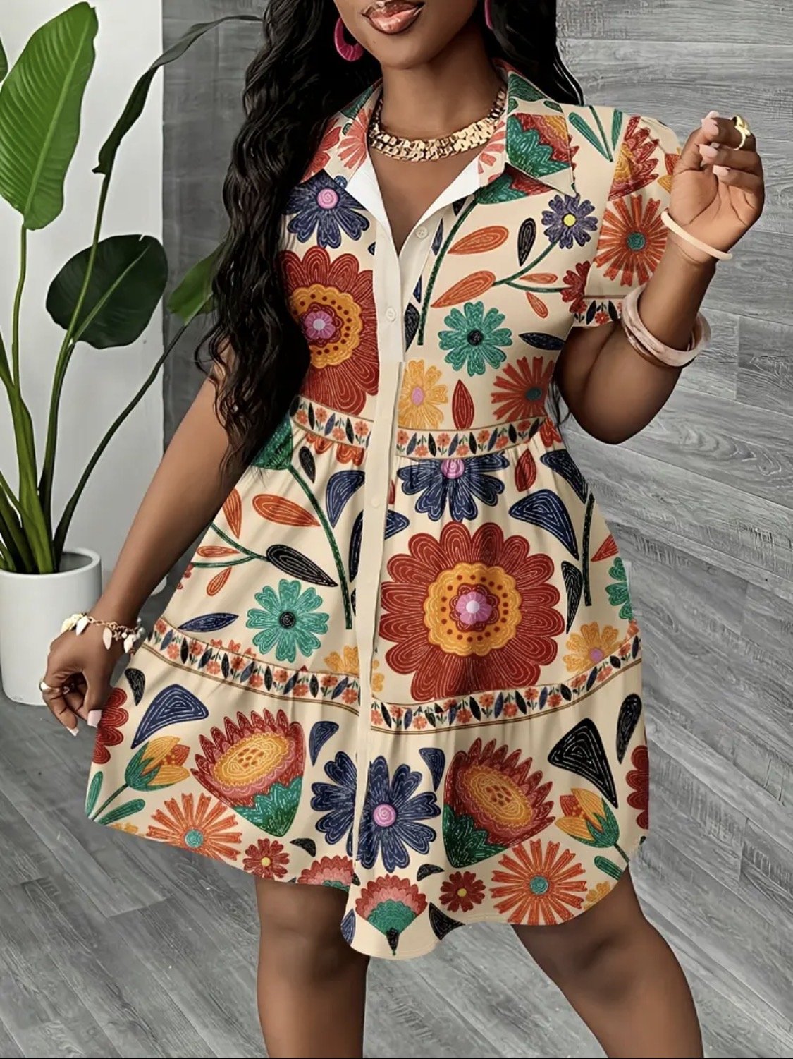 Summer Breeze Bohemian Mini Dress