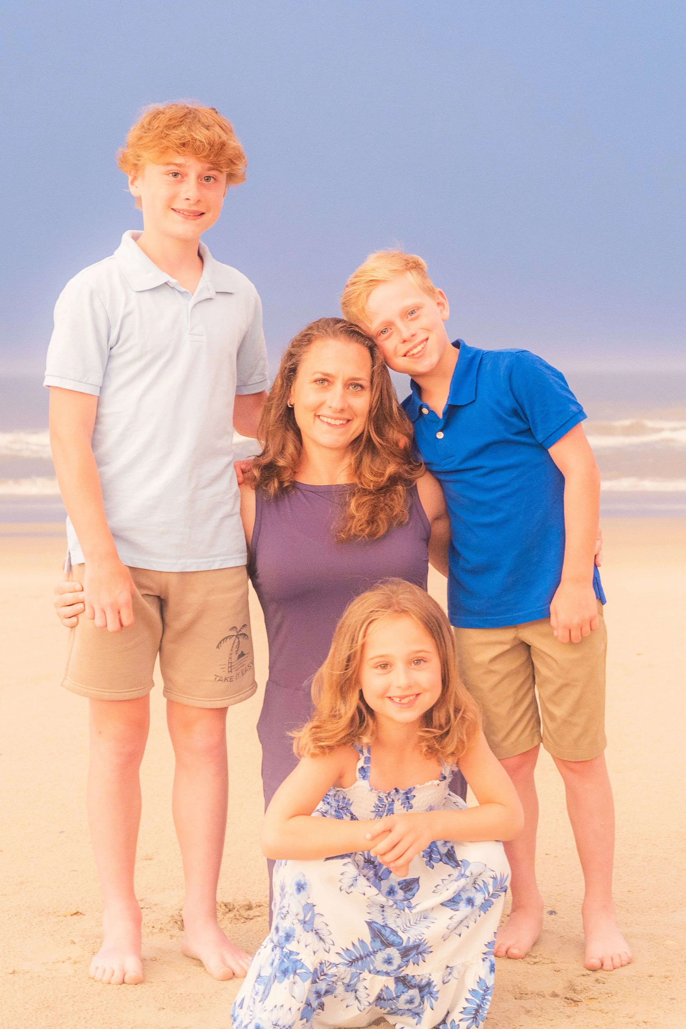The Walker Family Pictures on the Beach