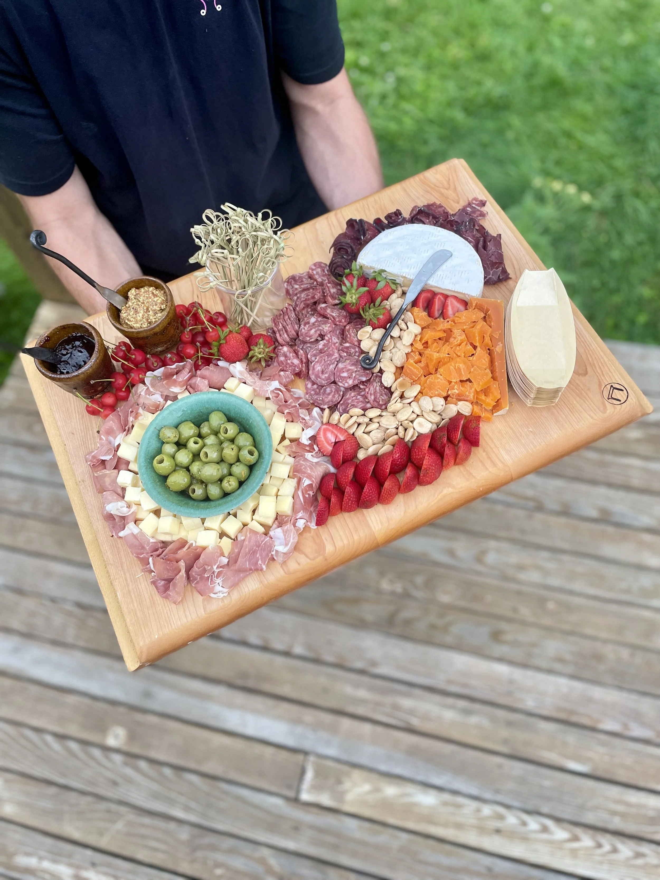 Charcuterie board for Engagement Celebration
Custom charcuterie board in Vermont
Best birthday party appetizers 
High qualify Vermont made custom charcuterie boards
Custom charcuterie board for party in Vermont
Custom made charcuterie board with qual