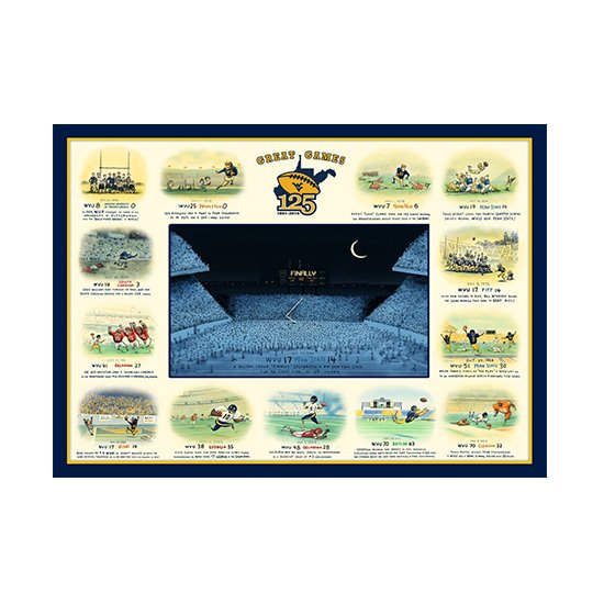 WVU Great Games Print