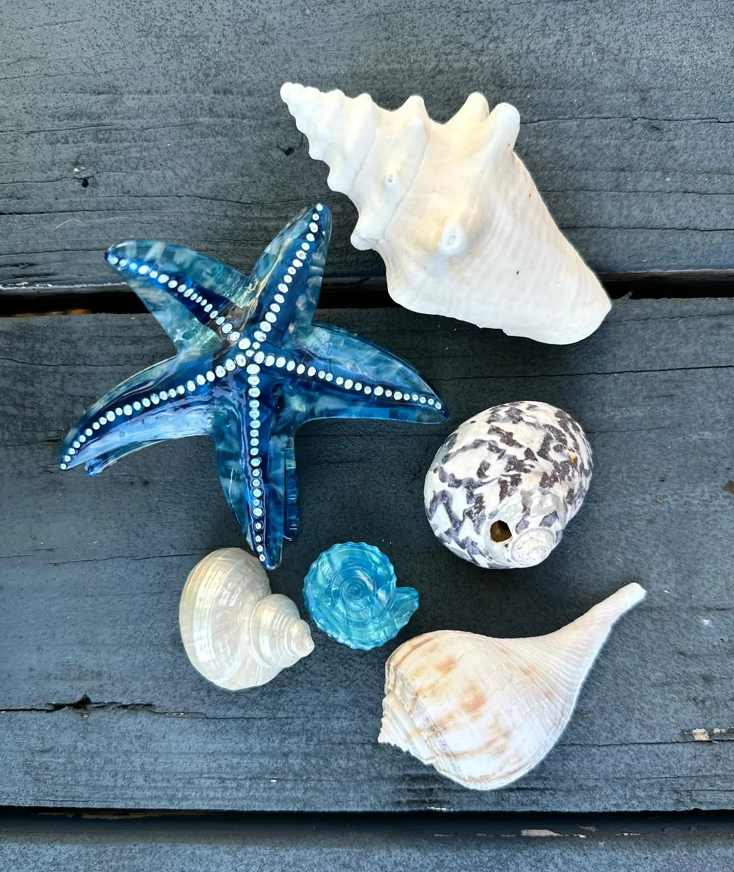 December beach finds 🐚 
&bull;
&bull;
&bull;
#hairclip #beachbabe #bohobeach #shopsmall #surfshop #coastalcreations
