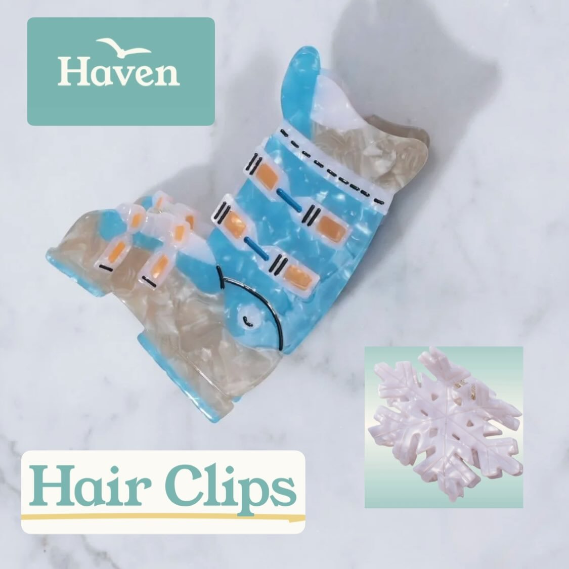 It&rsquo;s snowing in CO &amp; we&rsquo;re celebrating with a new account @roandfernaspen ❄️ 
This sweet shop is also woman owned and now carrying some of our favorite winter hair clips 🎿 
&bull;
&bull;
&bull;
#womanowned #smallbusiness #boutiquesty