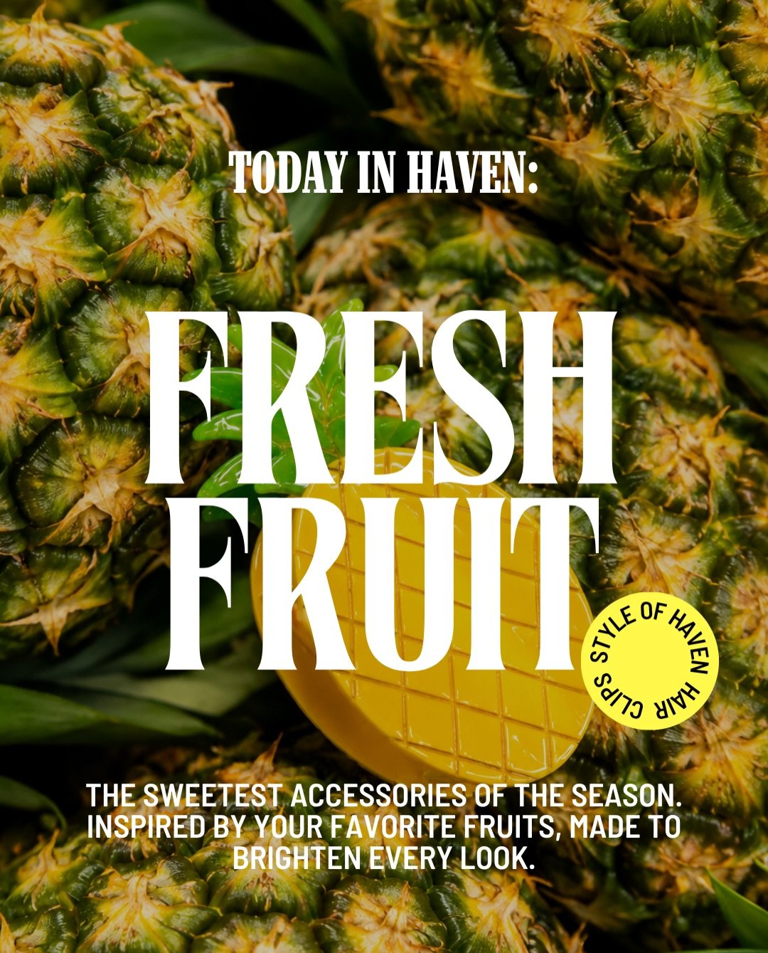 The sweetest acessories of the season 🍉🍍🍌🍇🍊

Find your favorite at: styleofhaven.com

#hairclip #summerhairclip #summer #fruitshairclip