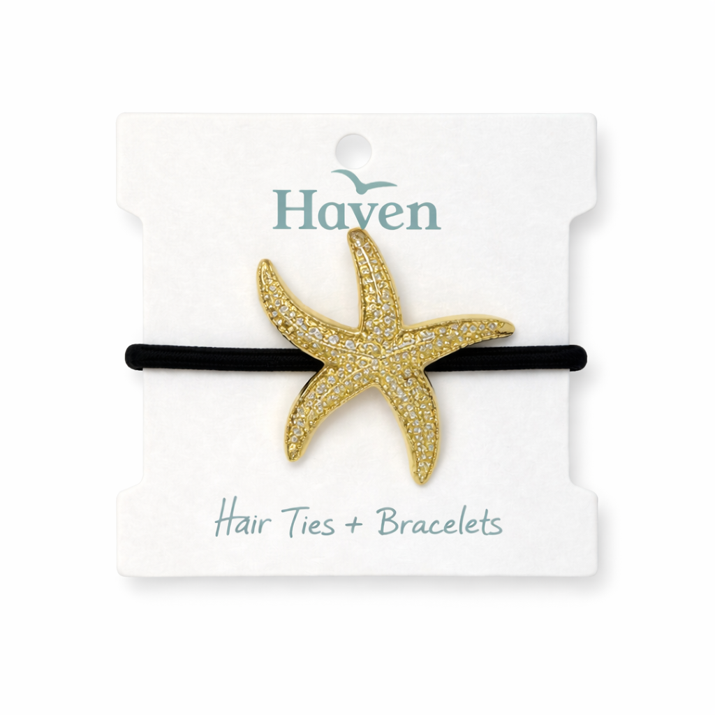 Cove Hair Tie Bracelet, Starfish