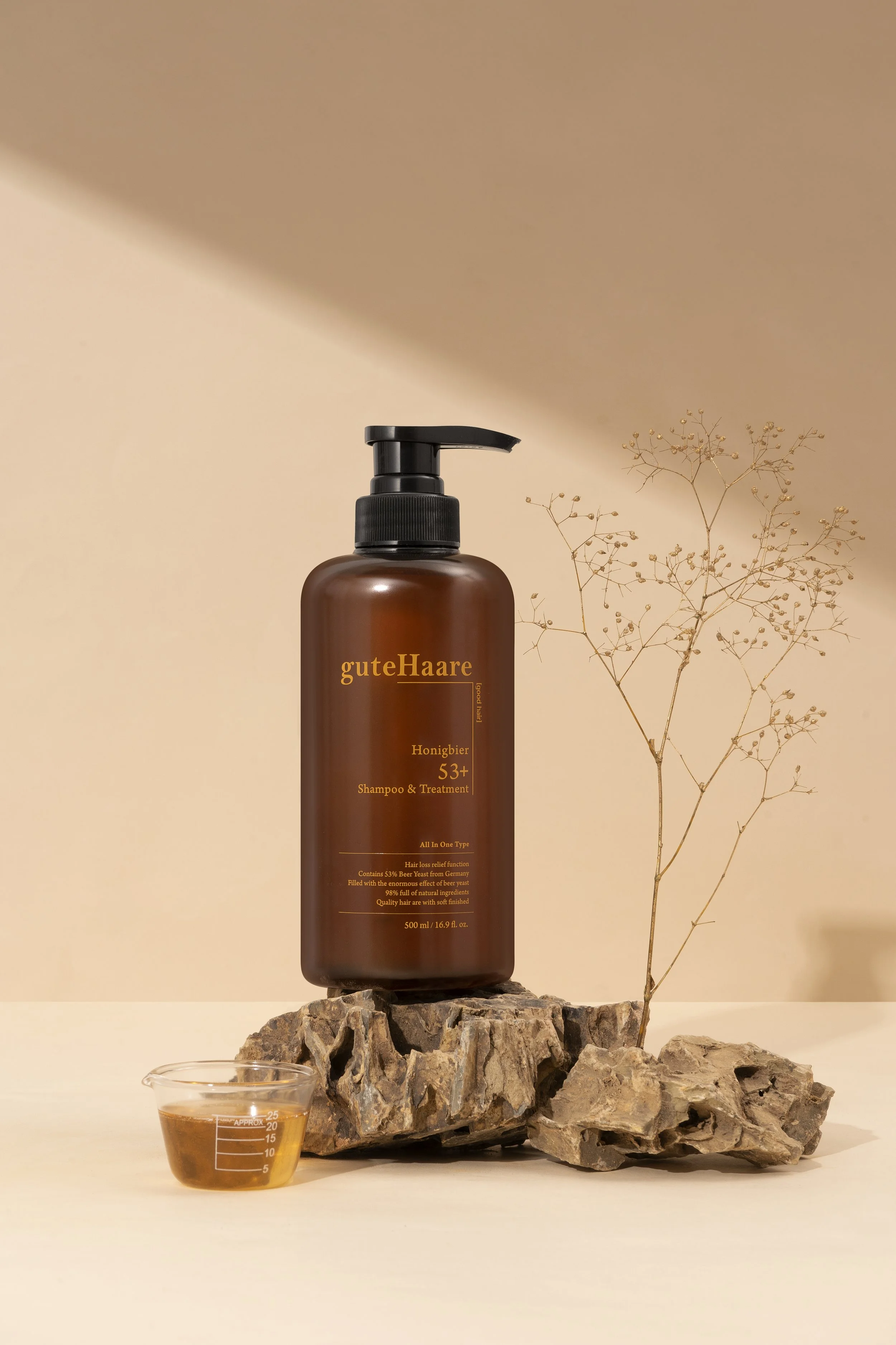guteHaare Honey Beer 53+ Shampoo & Treatment 500ml